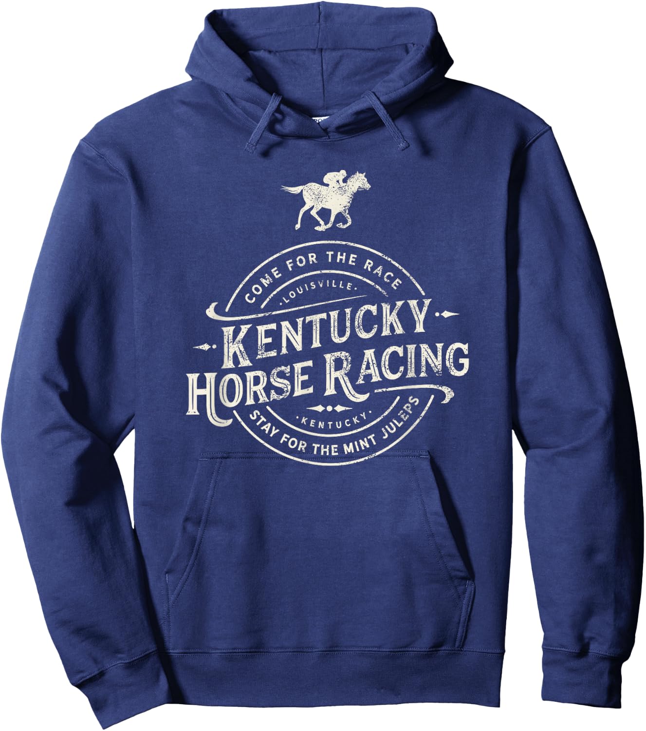 Funny Derby Day, Kentucky horse racing and mint juleps Hoodie - Hoodie | Navy