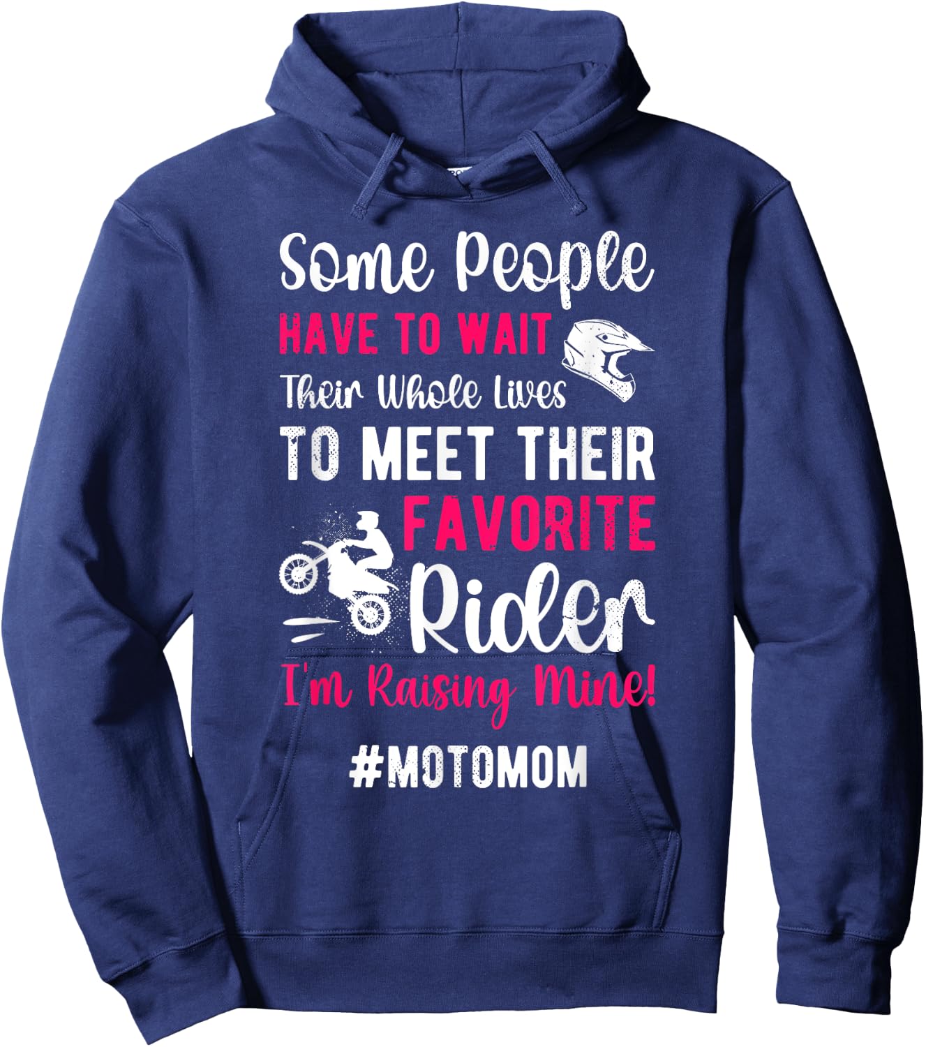Favorite Rider Moto Mom Motocross Mom Motocross Rider Mama Hoodie - Hoodie | Navy