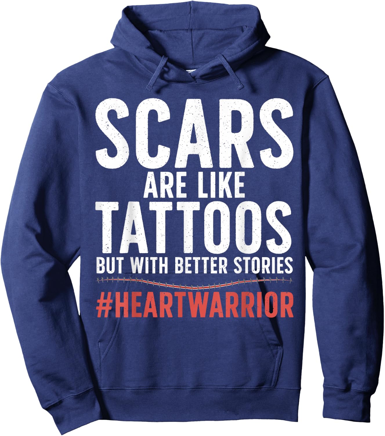 Cool Open Heart Surgery Women Transplant Recovery Hoodie - Hoodie | Navy