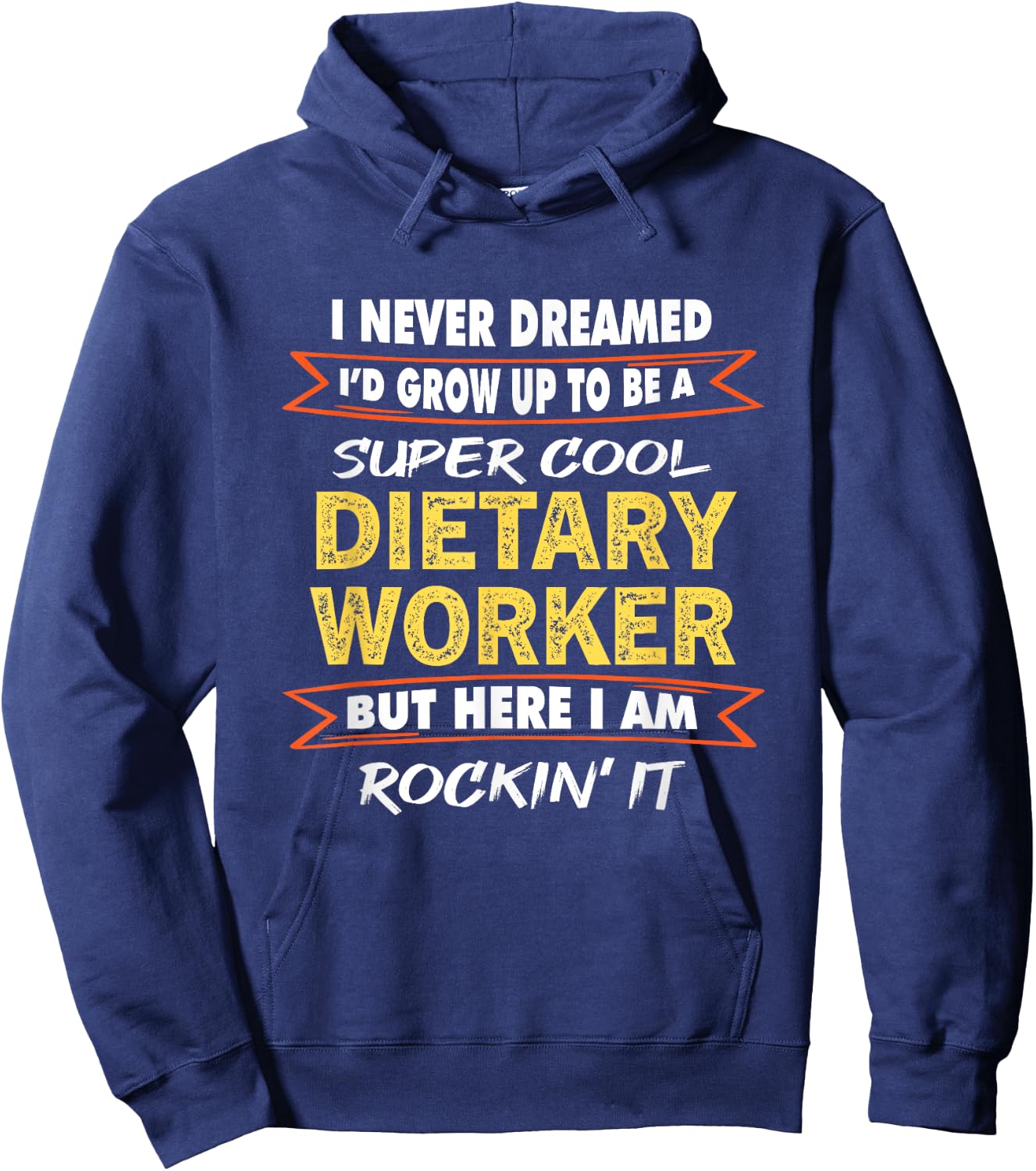 Funny Service Worker Week Appreciation Dietary Worker gifts Hoodie - Hoodie | Navy