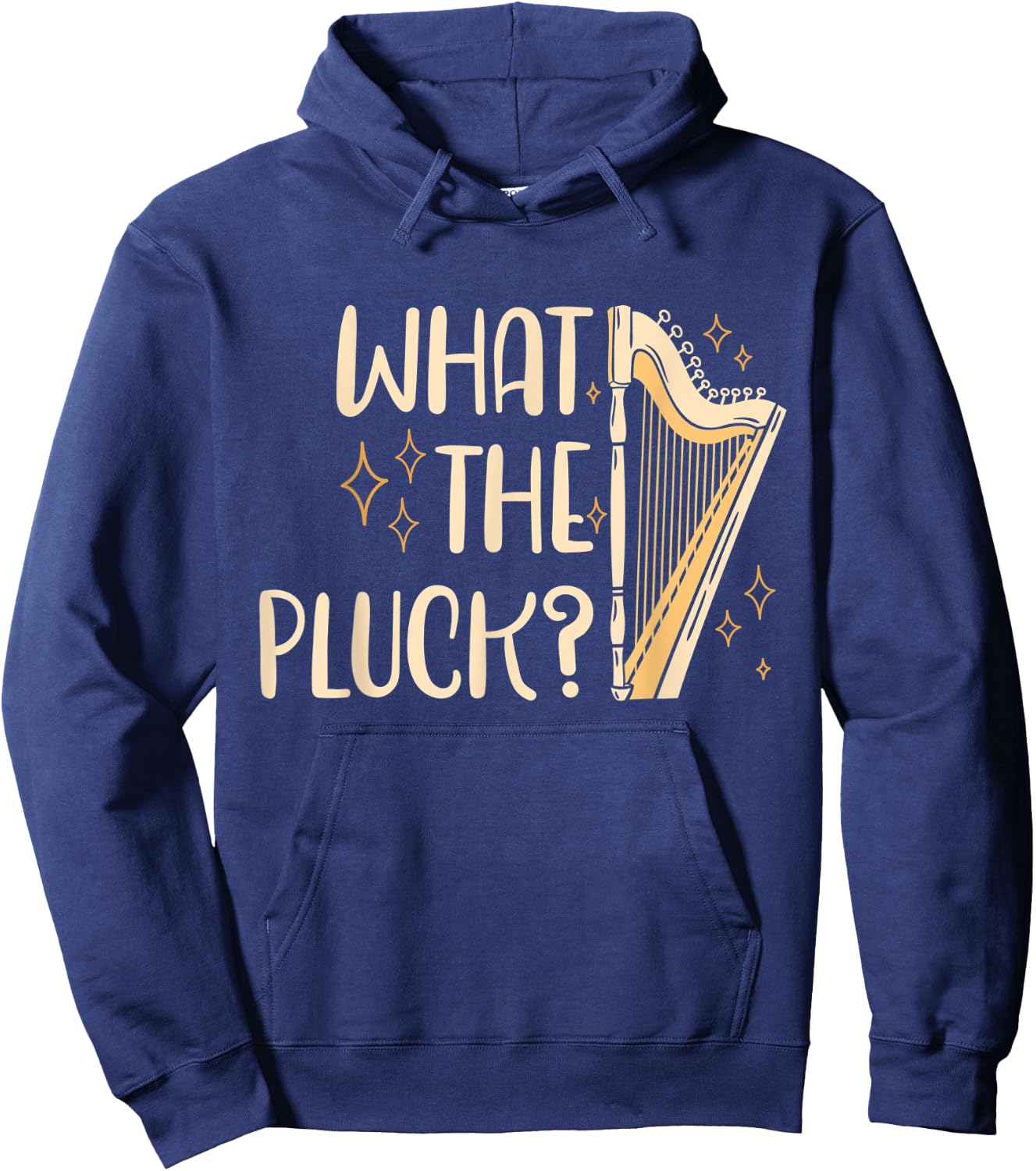 Harpist Harpists What The Pluck Hoodie - Hoodie | Navy