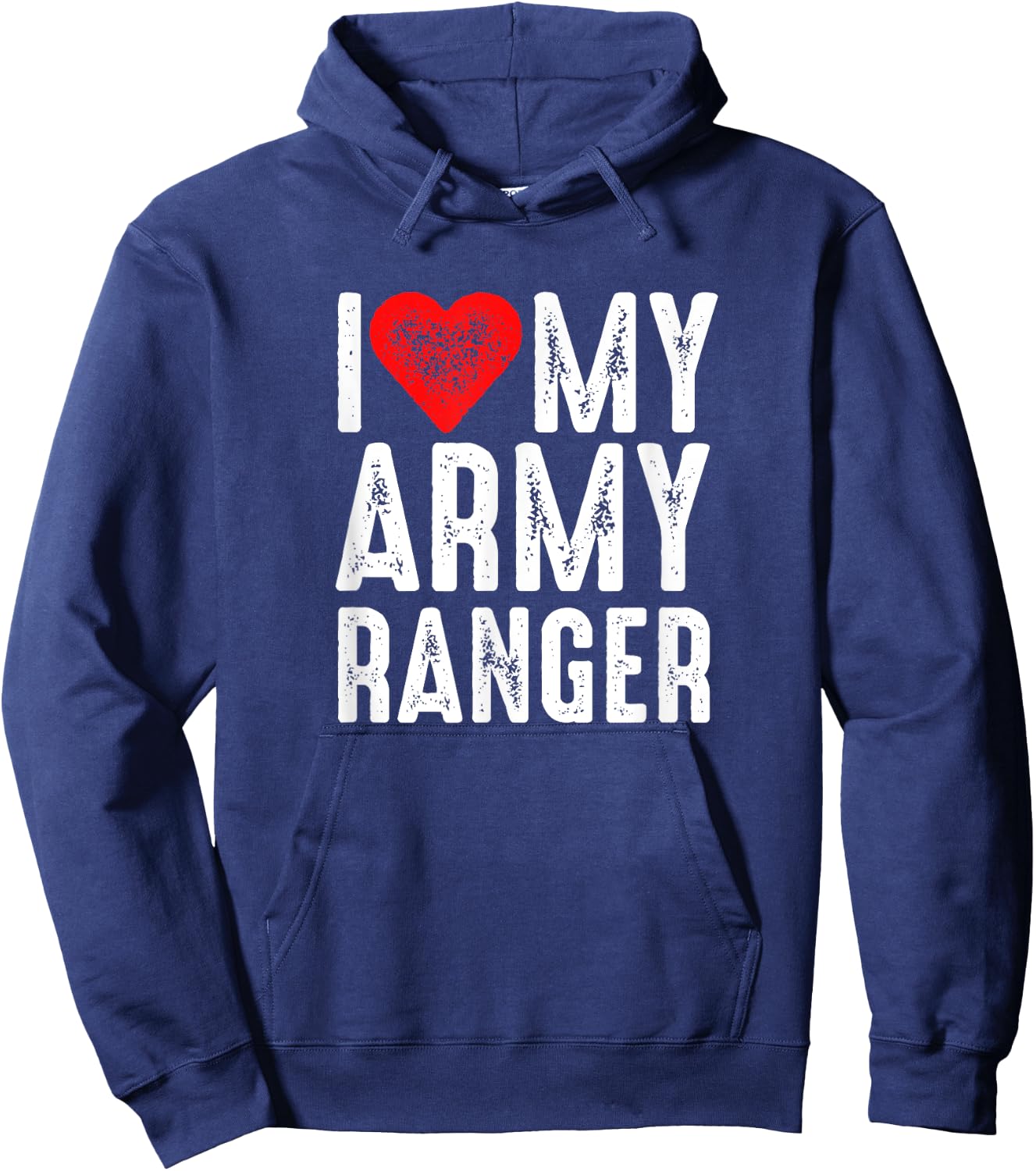 I Love My Army Ranger Hoodie - Hoodie | Navy