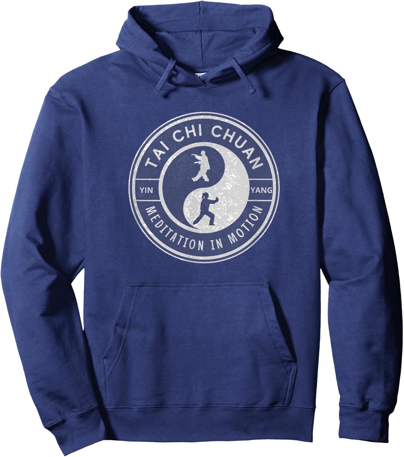 Tai Chi Chuan, Yin Yang, Meditation in Motion Hoodie - Hoodie | Navy
