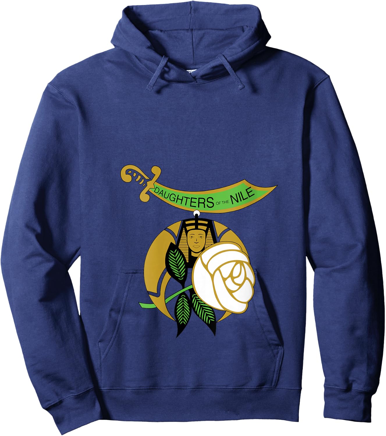 Daughters of The Nile Don Shriners Freemasons Mother's Day V-Neck Hoodie - Hoodie | Navy