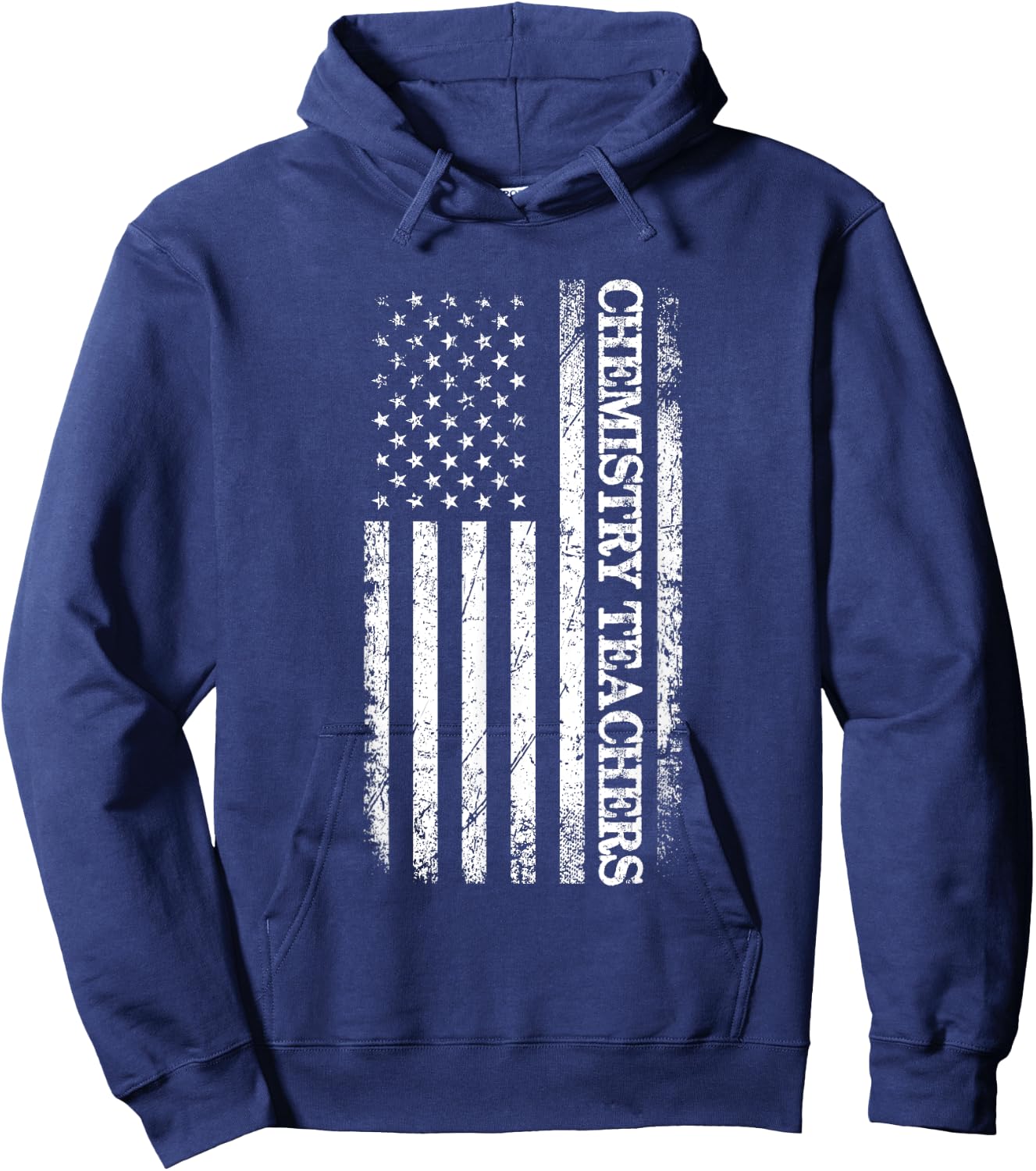 Chemistry Teachers American Flag Funny Chemist & Chemistry Hoodie - Hoodie | Navy
