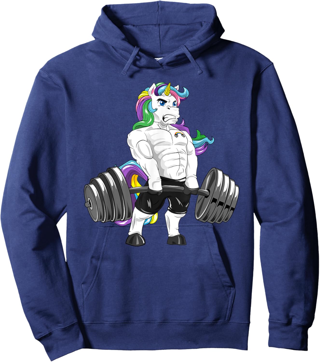 Unicorn Deadlift Workout Bodybuilder Hoodie - Hoodie | Navy