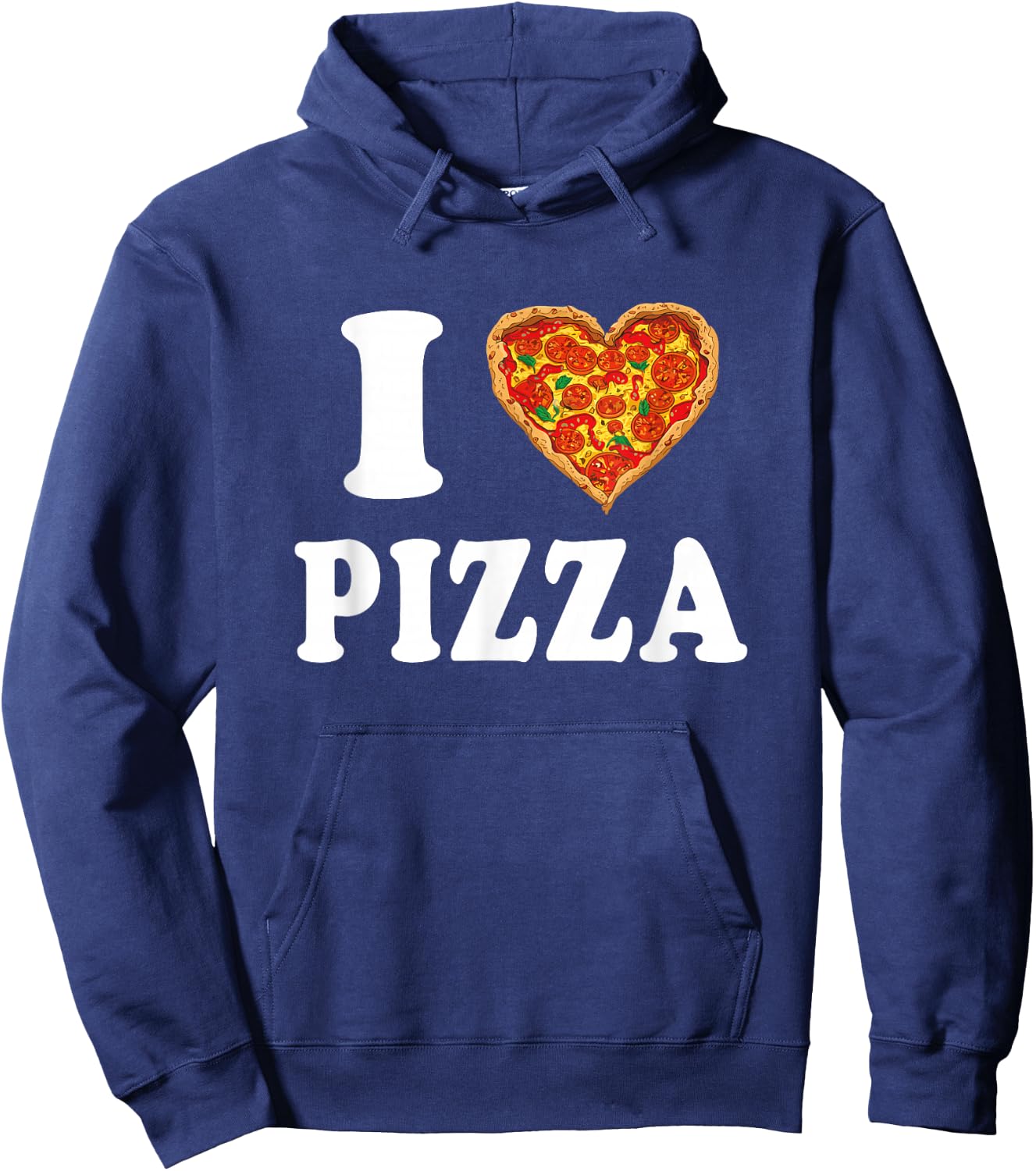 I Love Pizza Hoodie - Hoodie | Navy