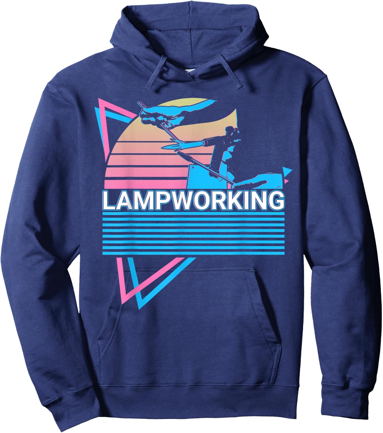 Lampworking Retro Hoodie - Hoodie | Navy