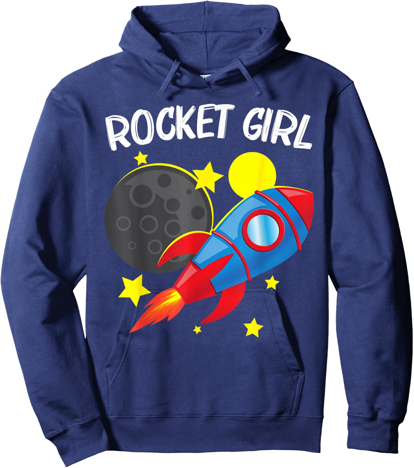 Cool Rocket For Girls Kids Rockets Space Ship Spacecraft Hoodie - Hoodie | Navy