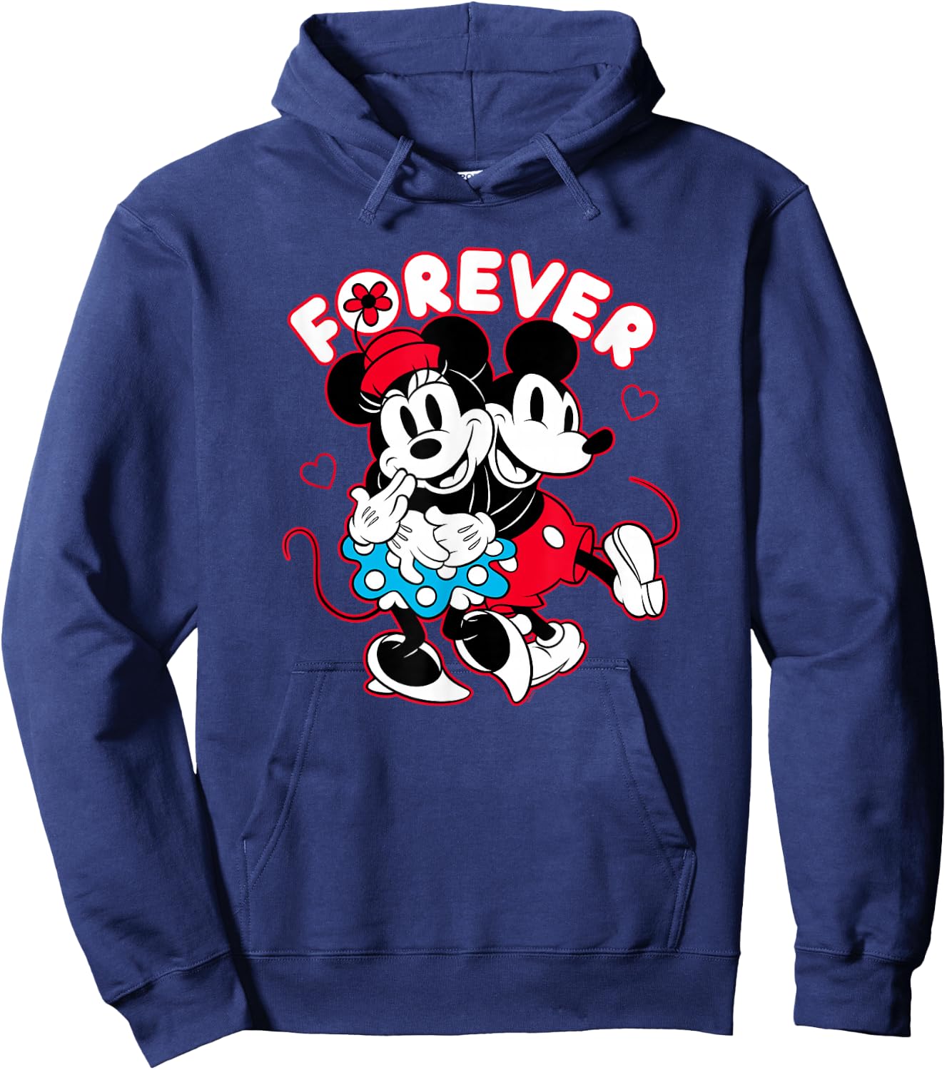 Disney Mickey Mouse Minnie Mouse Love Forever Valentine’s Hoodie - Hoodie | Navy