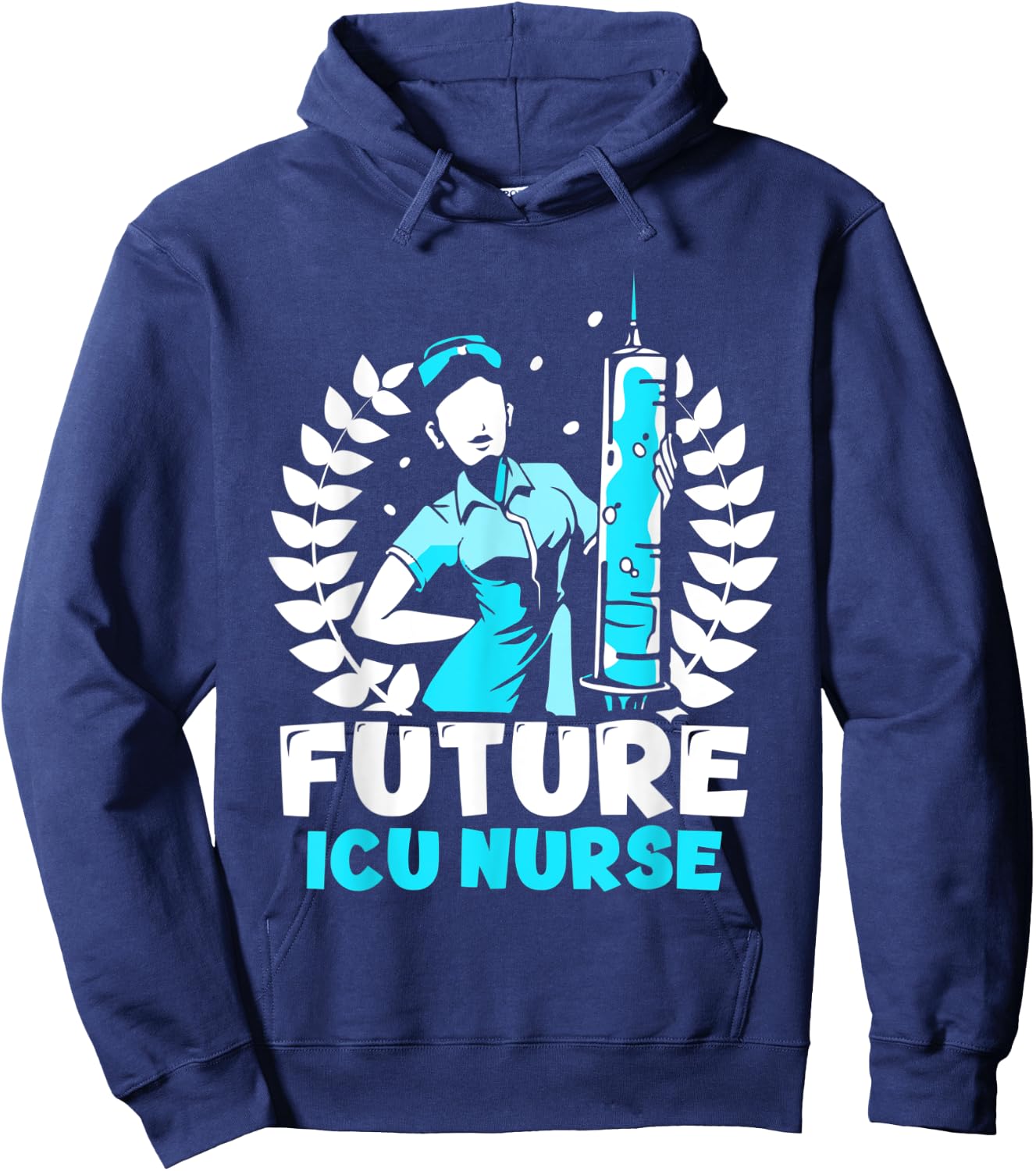 Future Icu Nurse Hospital Ice Nursing Intensive Care Hoodie - Hoodie | Navy