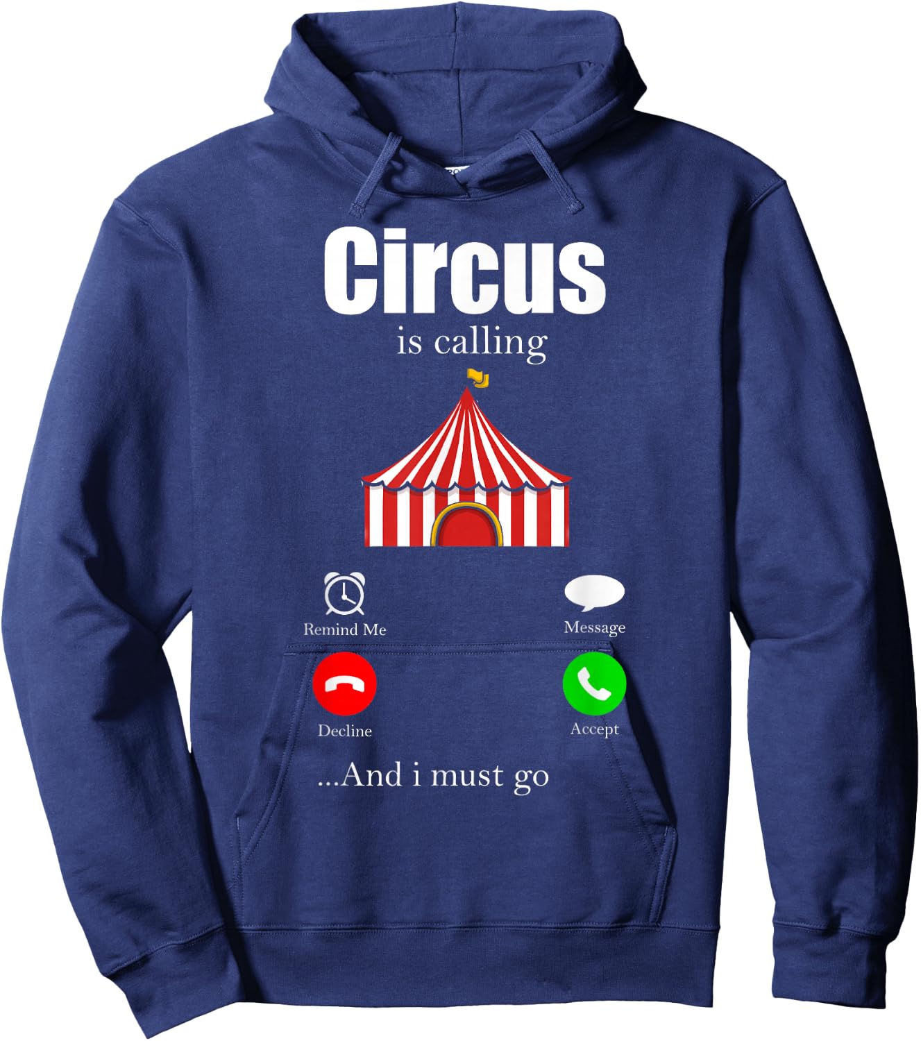 Zirkus Herren Damen Kinder Circus Party Lion Fire Ring Acrobat Funny Hoodie - Hoodie | Navy