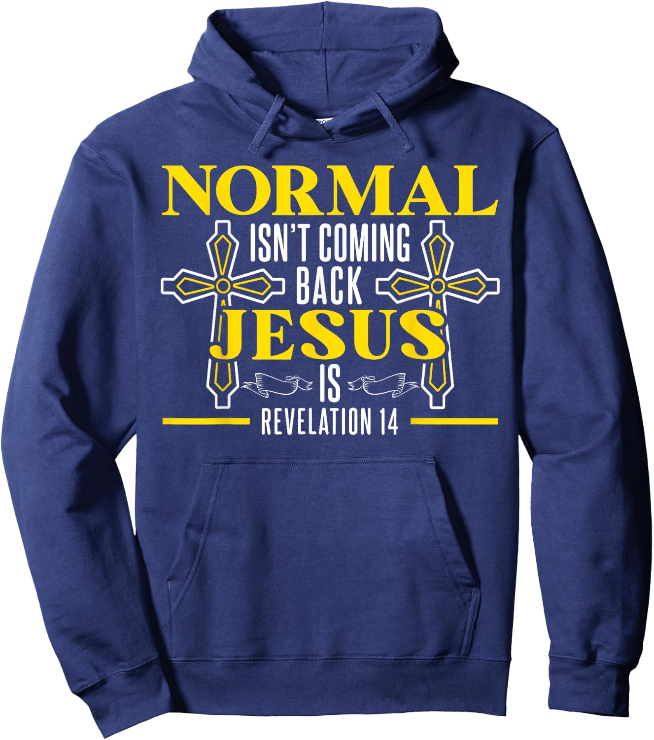 Bible Jesus Christ Religious Pastor Christian Believer Hoodie - Hoodie | Navy