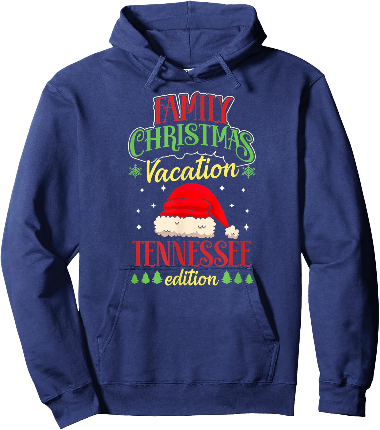 Family Christmas Vacation Tennessee Edition Matching X-Mas Hoodie - Hoodie | Navy