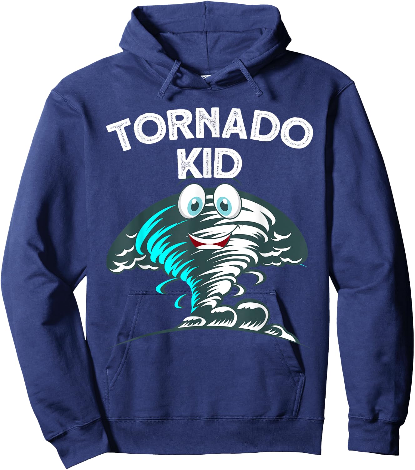 Funny Tornado Design For Kids Boys Girls Cyclone Storm Lover Hoodie - Hoodie | Navy