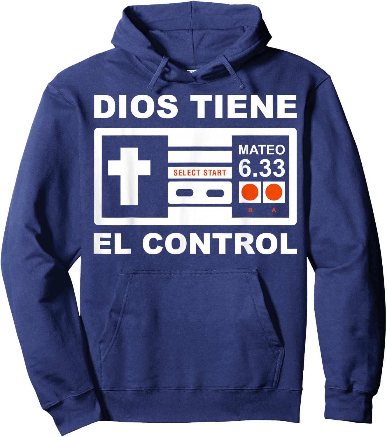 Dios Siempre Tiene el Control Mateo 6:33 Hoodie - Hoodie | Navy