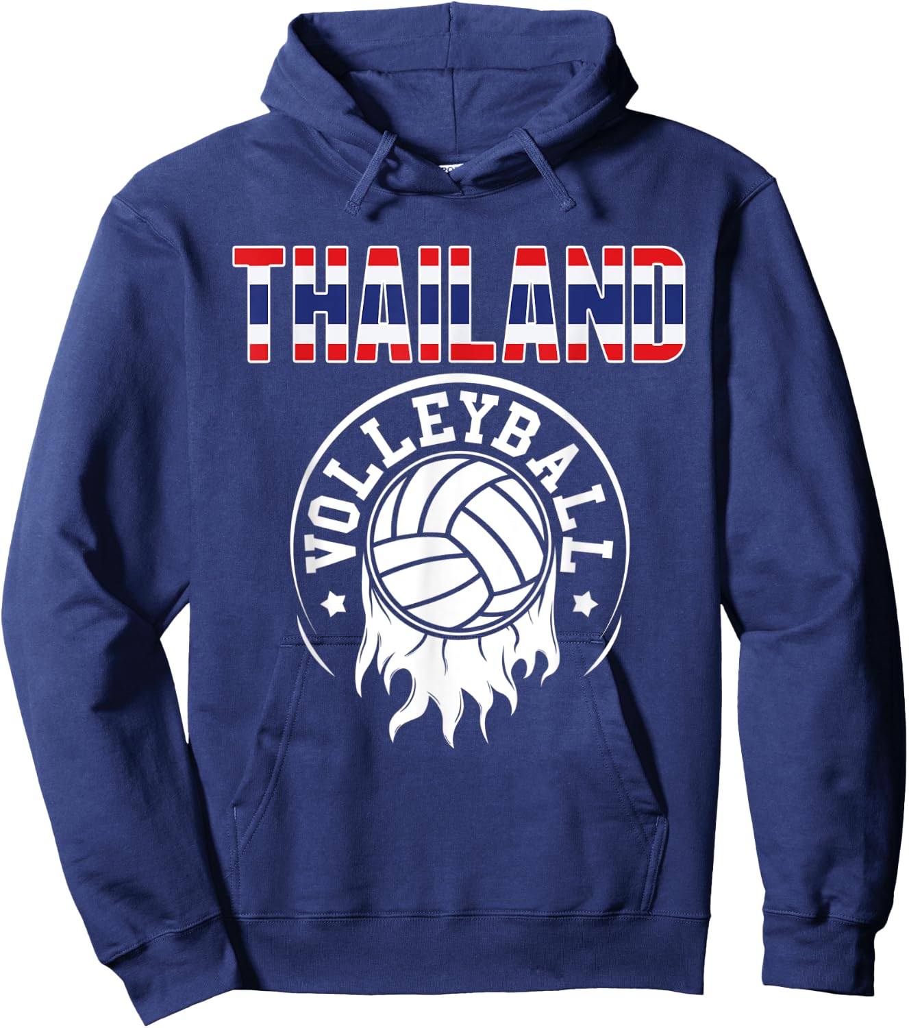 Proud Thailand Volleyball Fans Jersey - Thai Flag Sports Hoodie - Hoodie | Navy