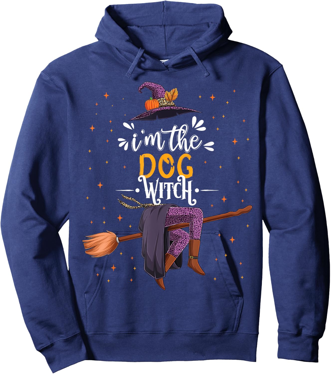 im the Dog Witch Halloween Matching Group Costume Women Kids Hoodie - Hoodie | Navy
