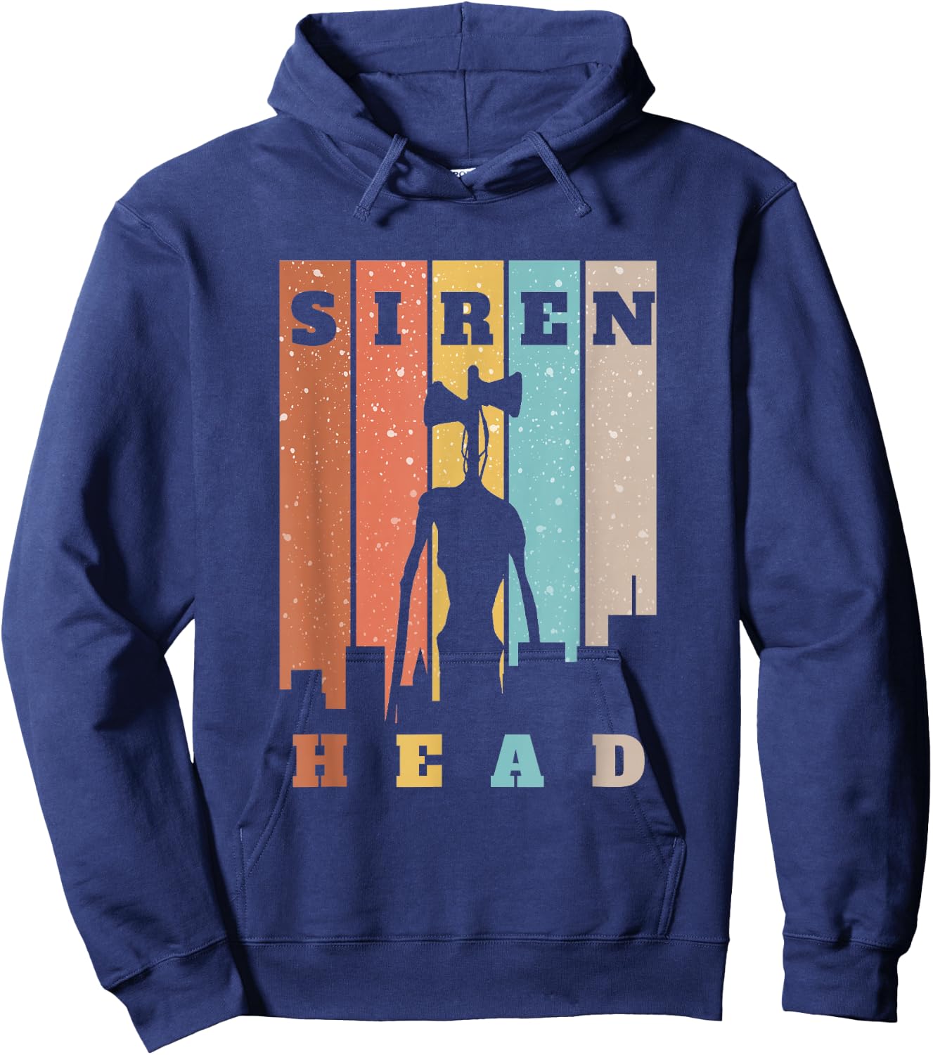 Monster with Sirens for Heads over City / Kids Horror Hoodie - Hoodie | Navy
