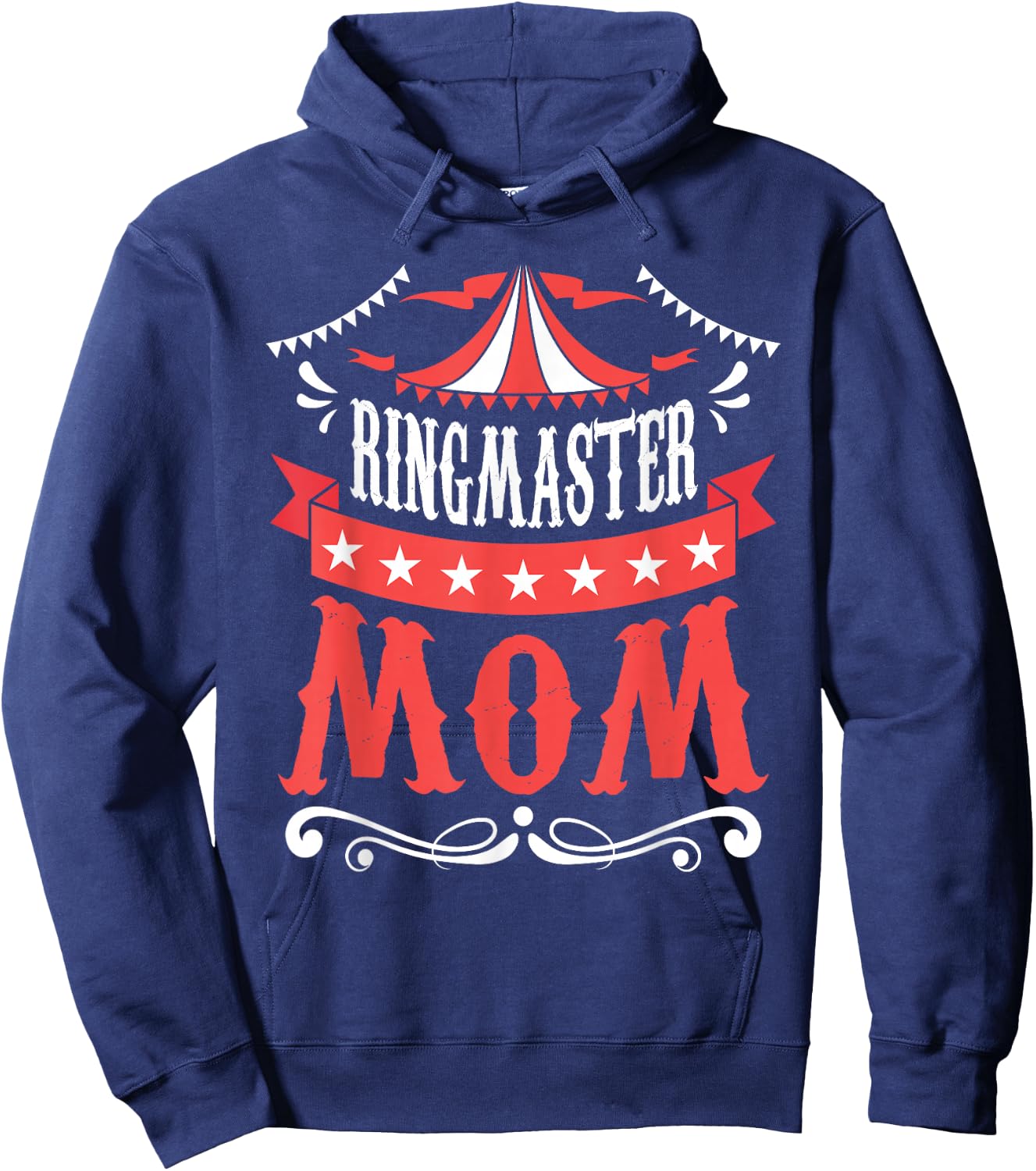 Ringmaster Mom - Circus Birthday Party Circus Costume Hoodie - Hoodie | Navy