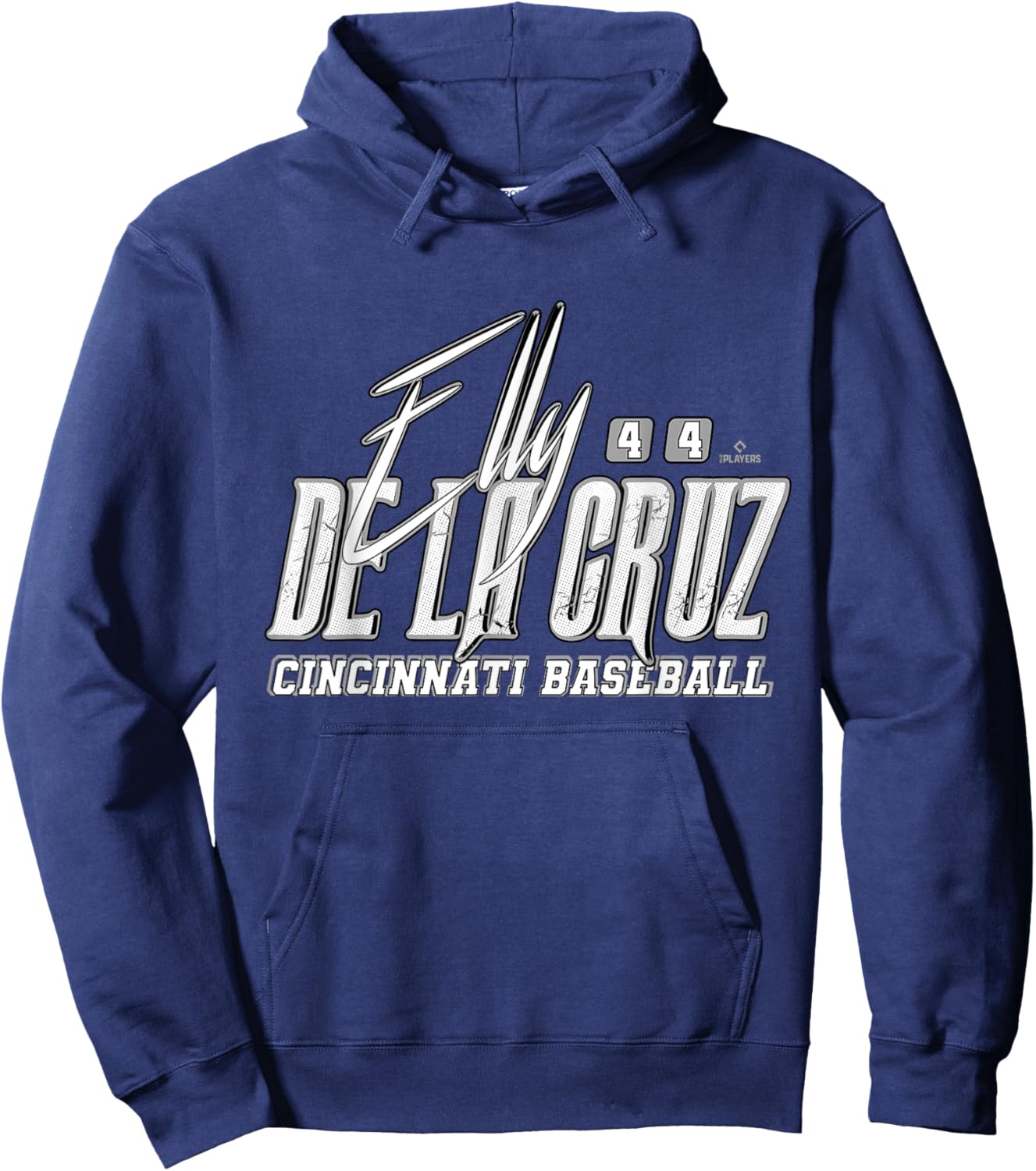 Elly De La Cruz Cincinnati Baseball Rock MLBPA Hoodie - Hoodie | Navy