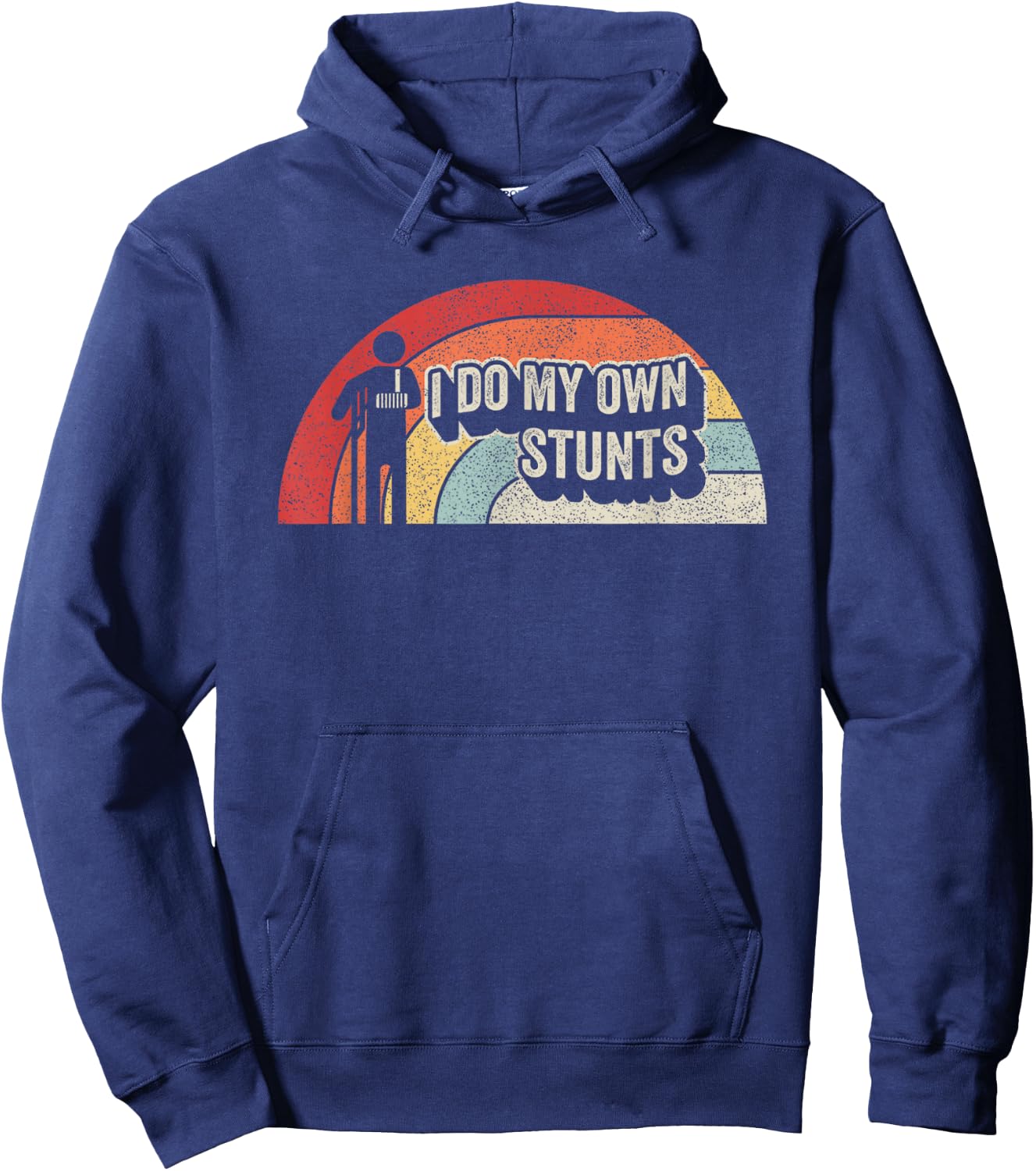 Retro Broken Arm Hand Wrist Elbow Injury Get Well Soon Gift Hoodie - Hoodie | Navy