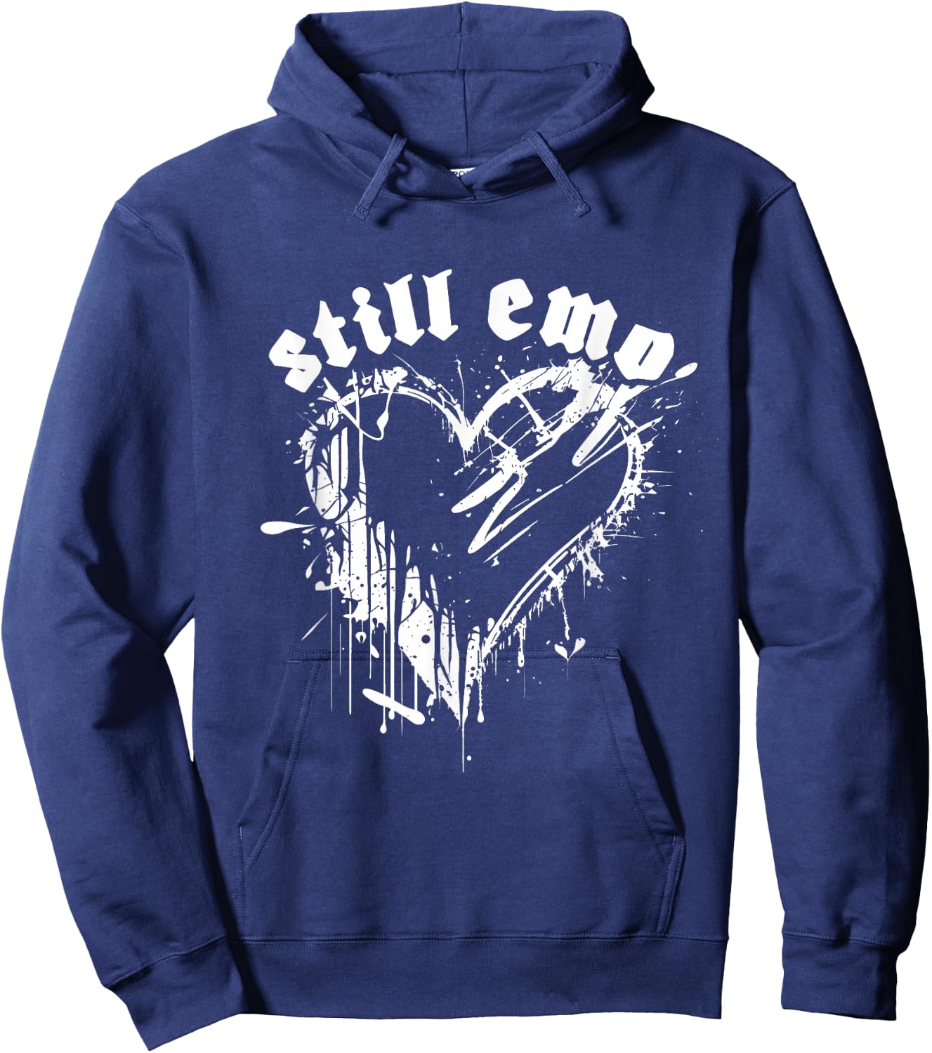 Emo Rock Still Emo y2k 2000s Ska Pop Punk Band Music Hoodie - Hoodie | Navy