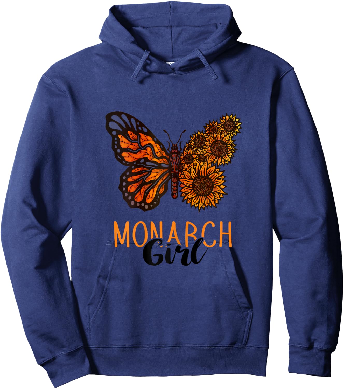 Monarch Butterfly Lover Insect Monarch Girl Entomology Hoodie - Hoodie | Navy