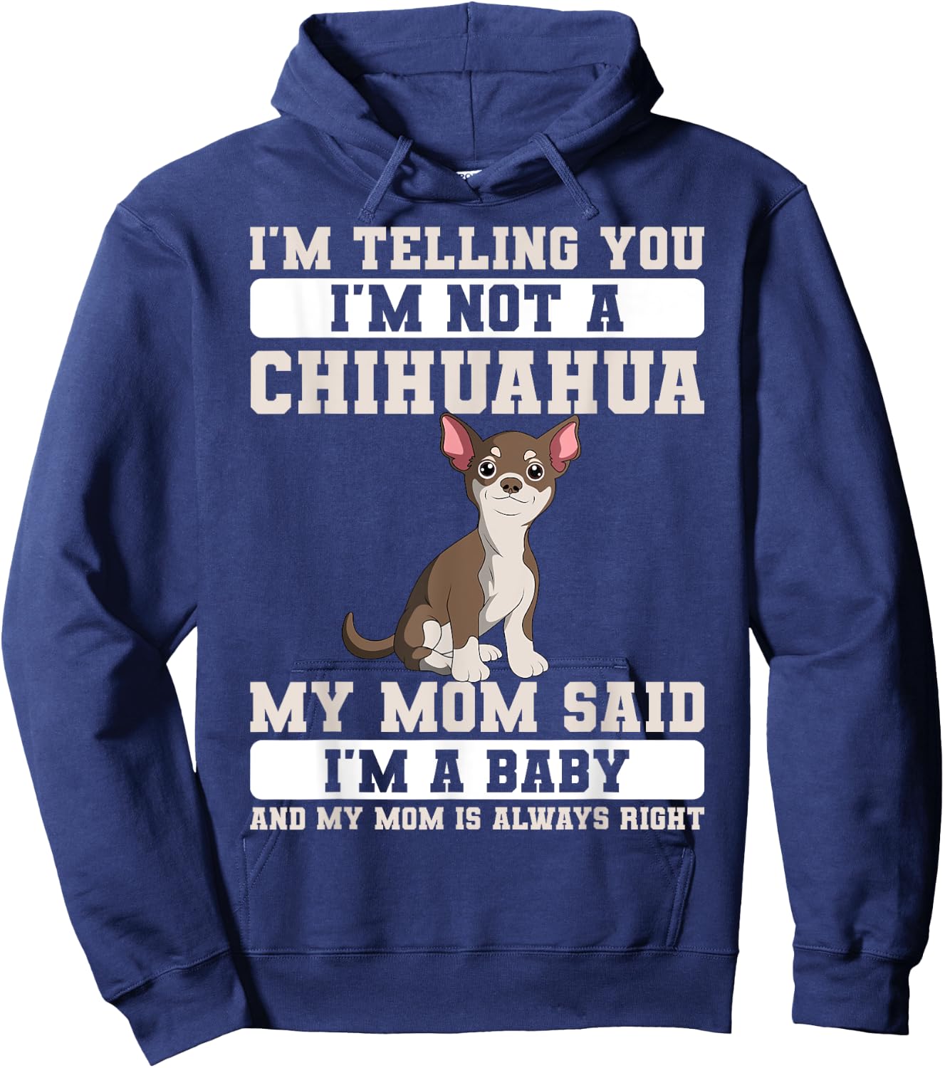 Chihuahua Mama Animal Lover Dog Owner Breeder Mother's Day Women Kids Hoodie - Hoodie | Navy