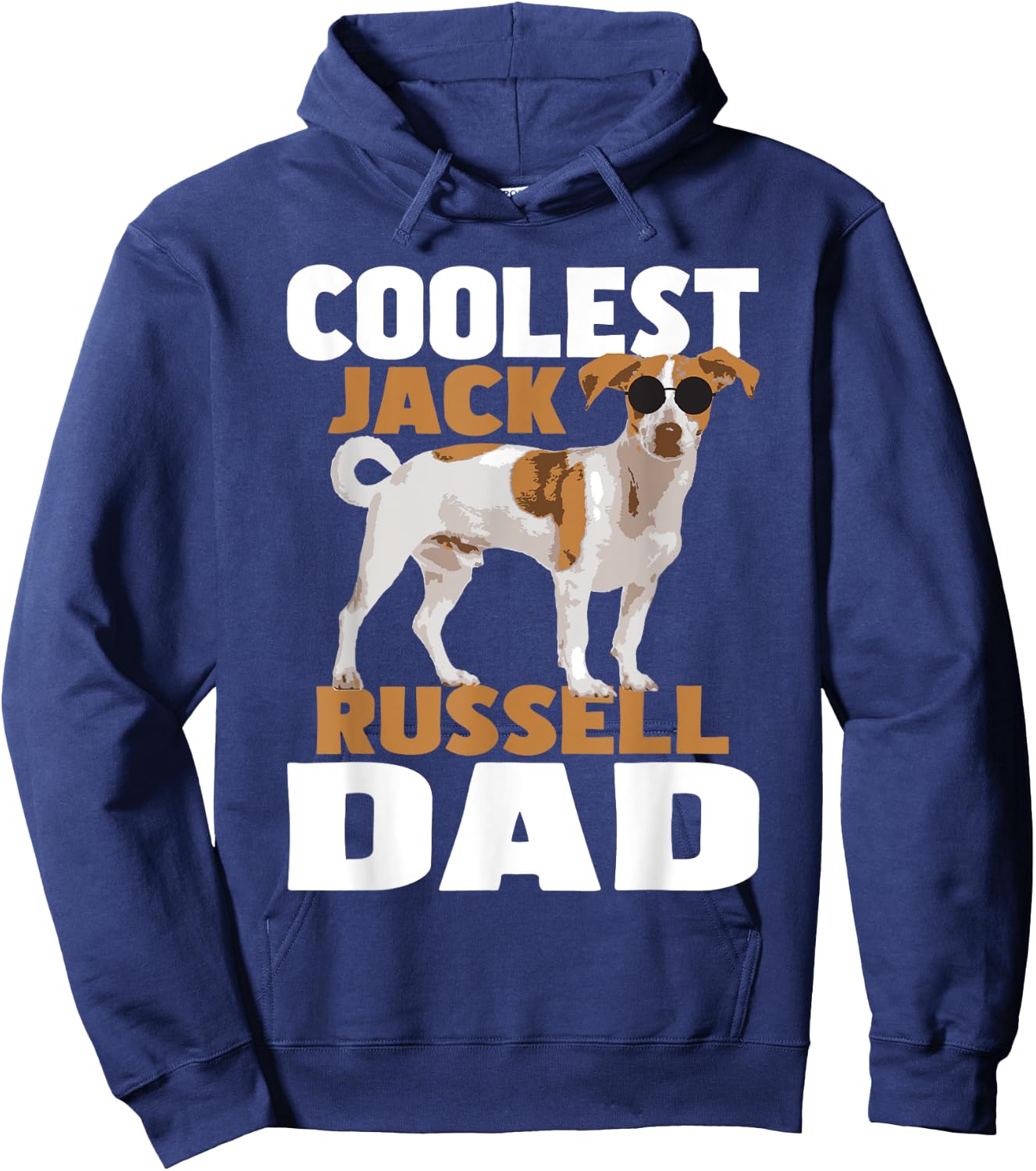 Coolest Jack Russell Dad - Father's Day Dog Lover Puppy Hoodie - Hoodie | Navy
