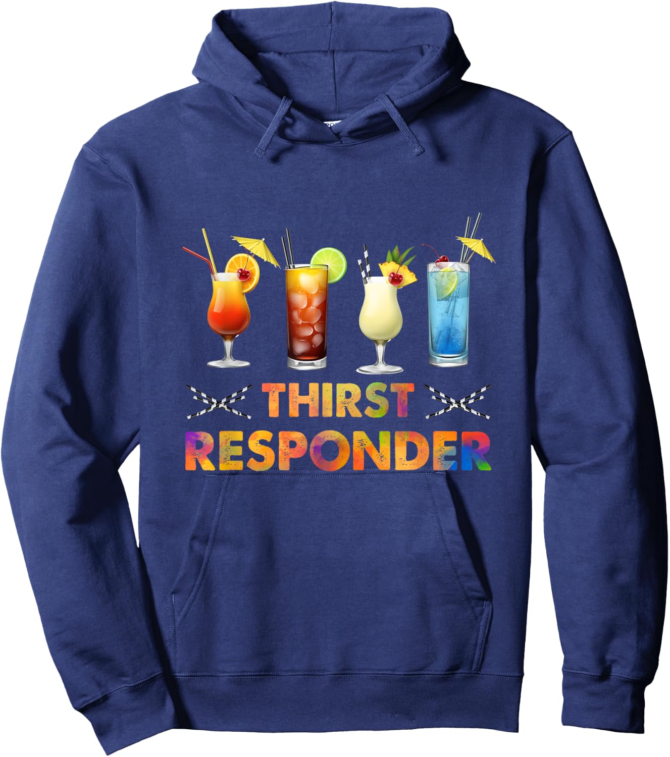 Thirst Response Responder Bartender Mixologists Cocktail Hoodie - Hoodie | Navy