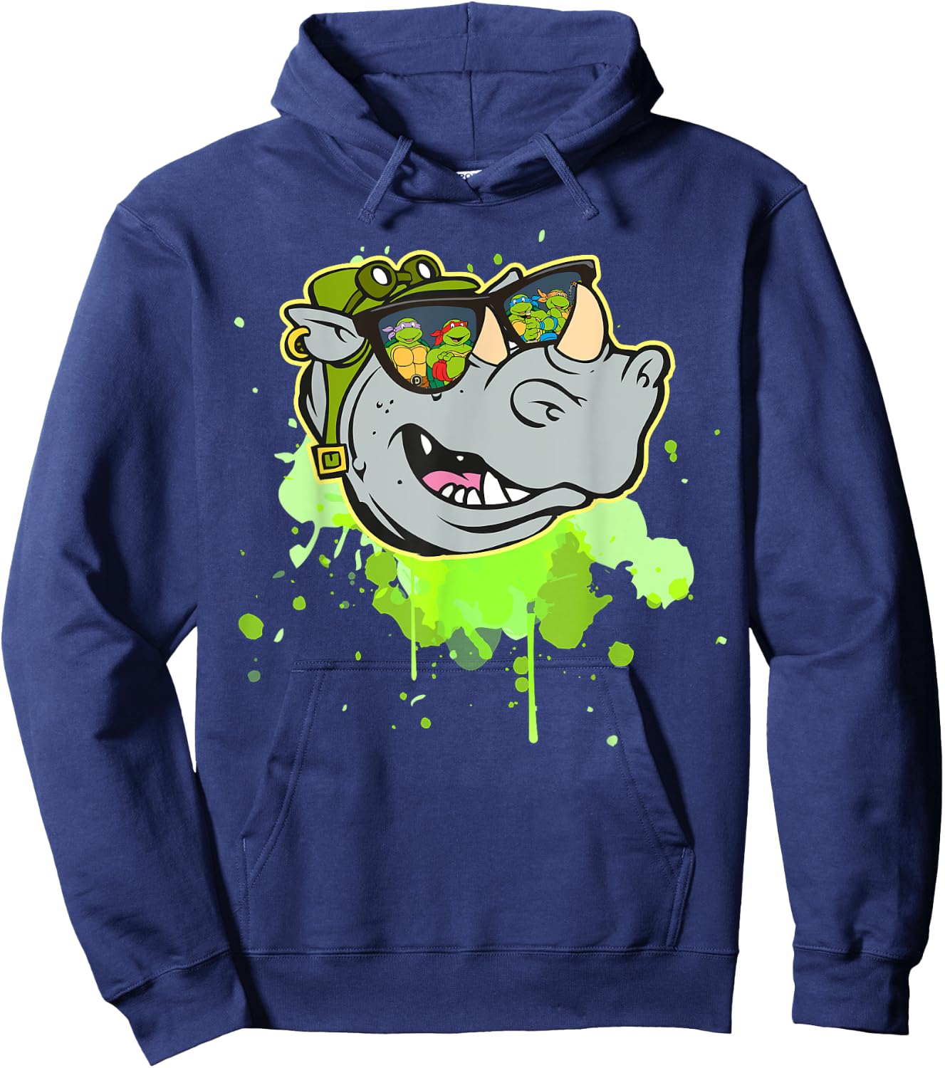 Bebop - TMNT Reflection in Sunglasses Hoodie - Hoodie | Navy
