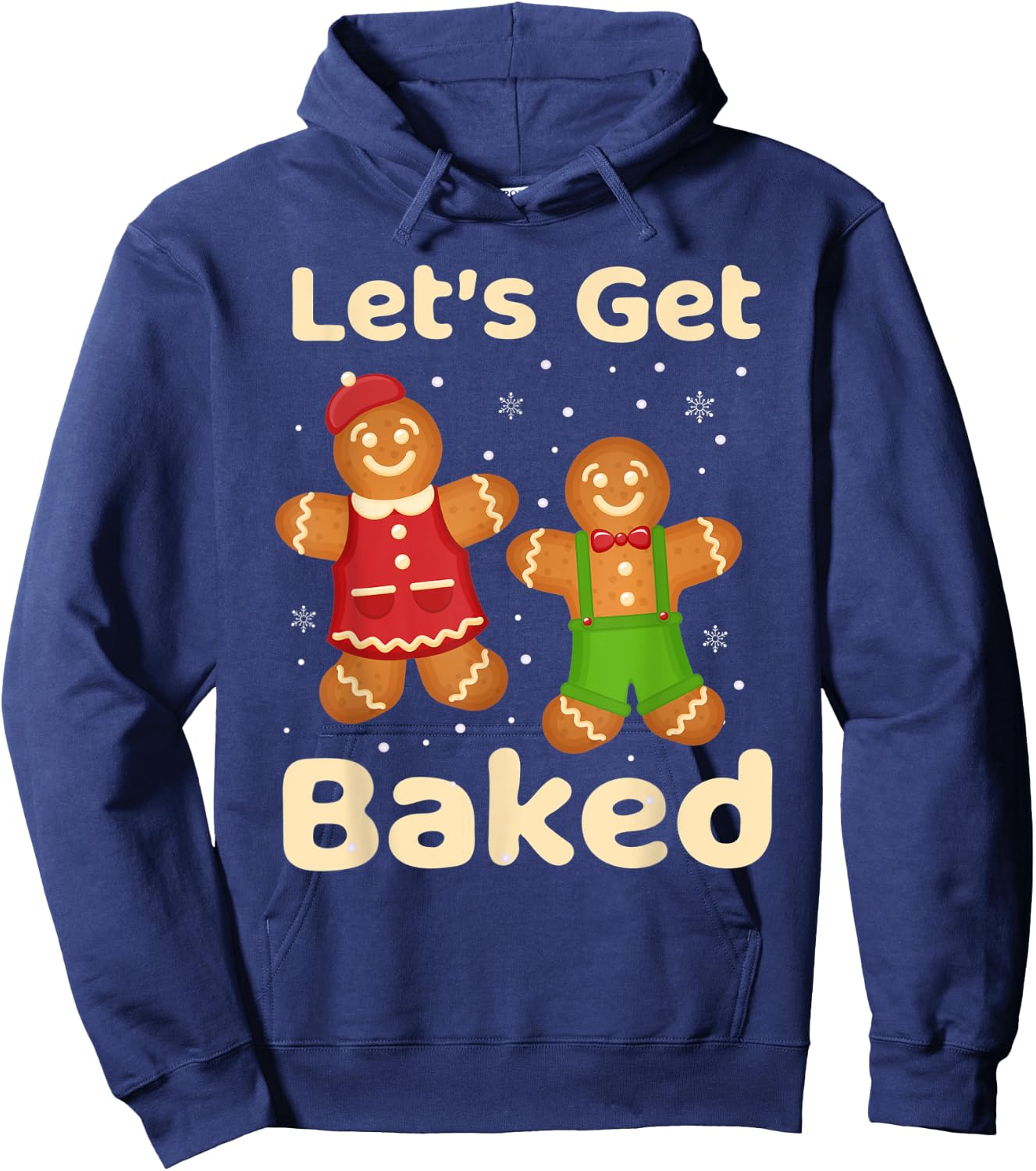 Let's get baked gingerbread shirt Cookie Baking Team Women Hoodie - Hoodie | Navy