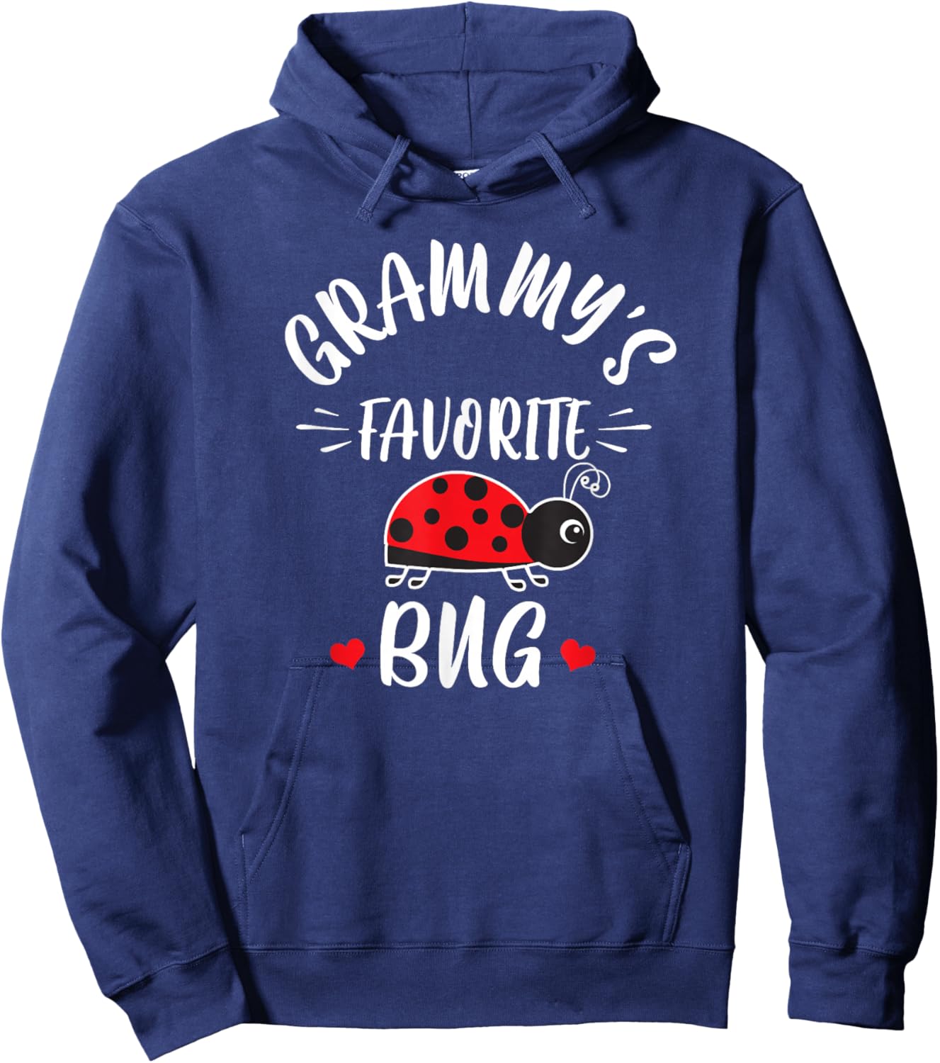 Grammy's Favorite Bug For Kids From Grammy Grandma Ladybug Hoodie - Hoodie | Navy
