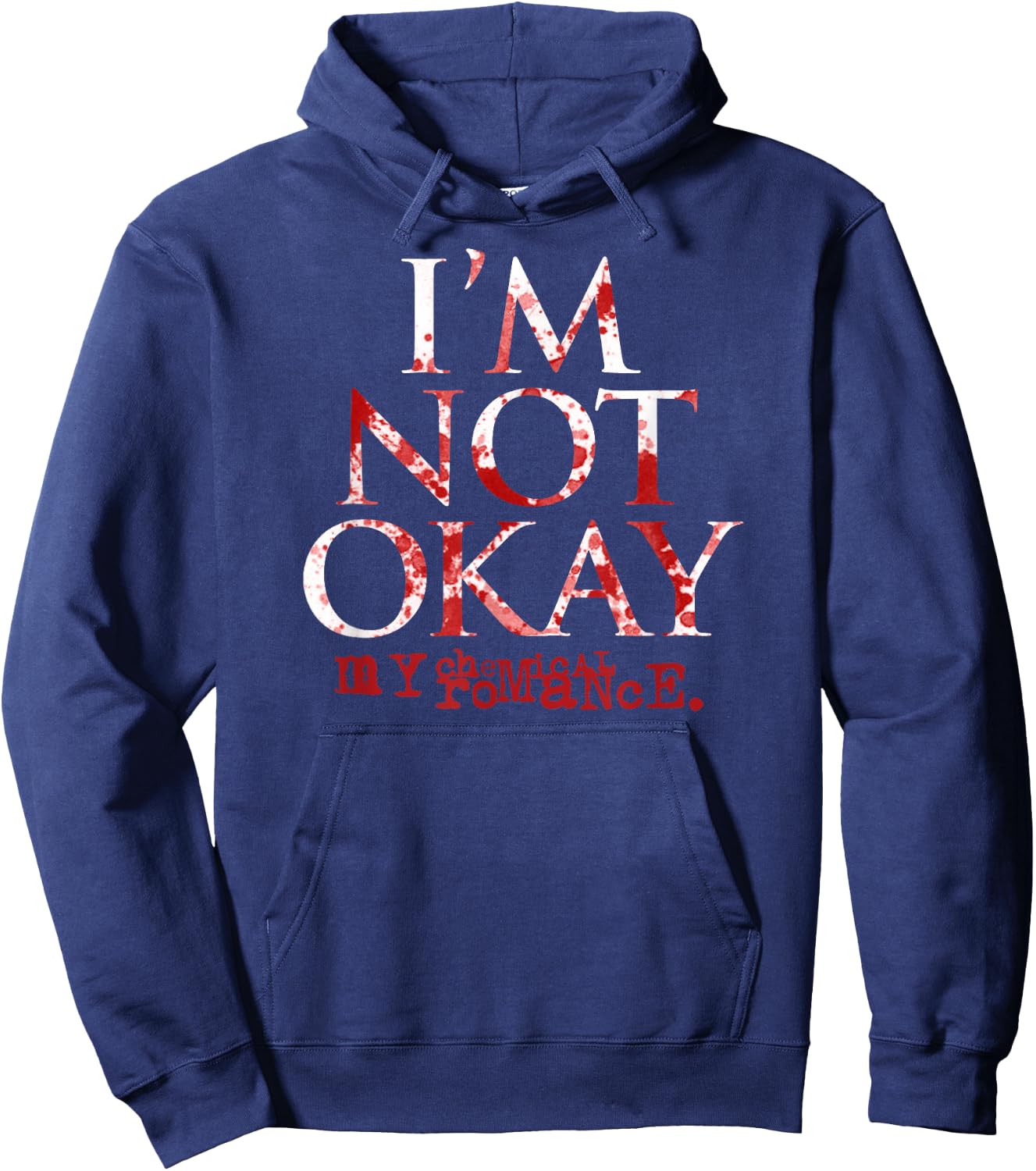 My Chemical Romance I'm Not Ok Hoodie - Hoodie | Navy