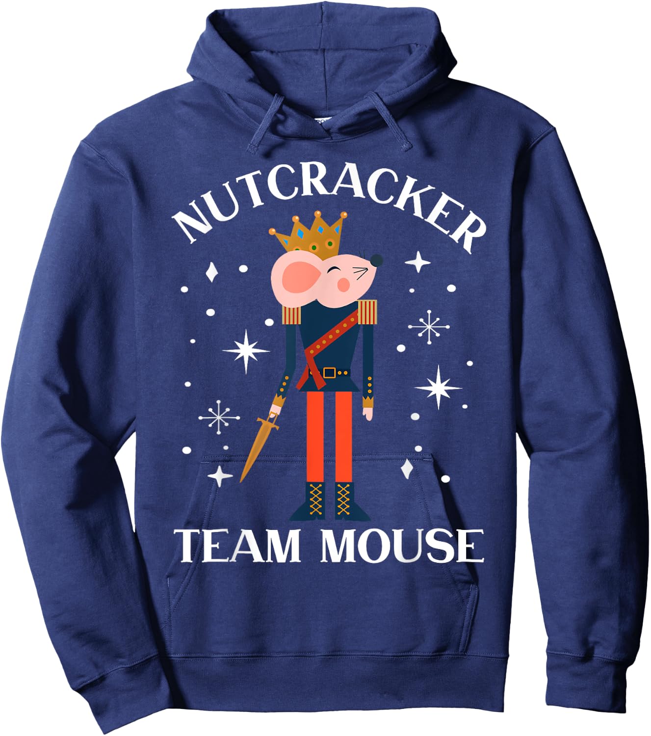 Team Mouse Nutcracker Shirt Christmas Dance Funny Soldier Hoodie - Hoodie | Navy