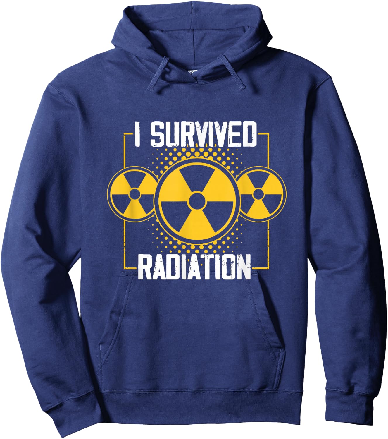 Fight Cancer Awareness Warrior Apparel I Survived Radiation Hoodie - Hoodie | Navy