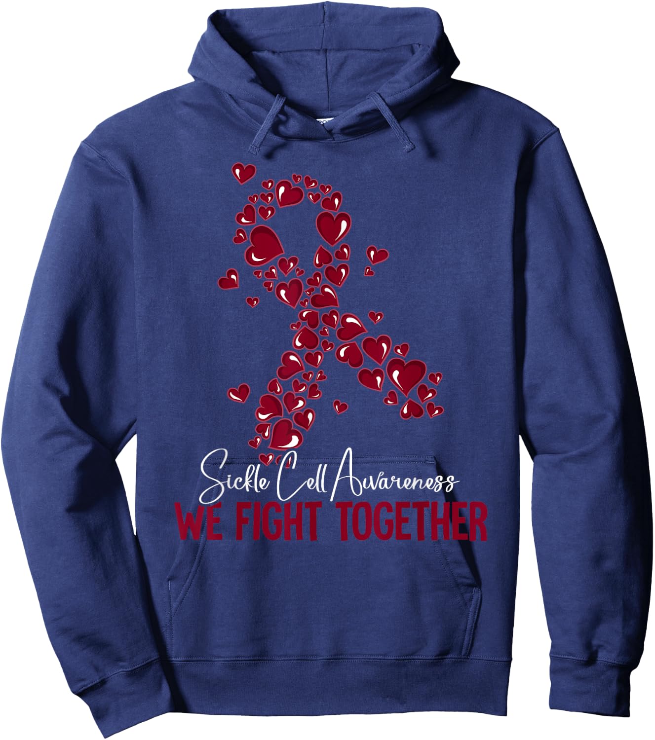 Sickle Cell Awareness Hoodie - Hoodie | Navy