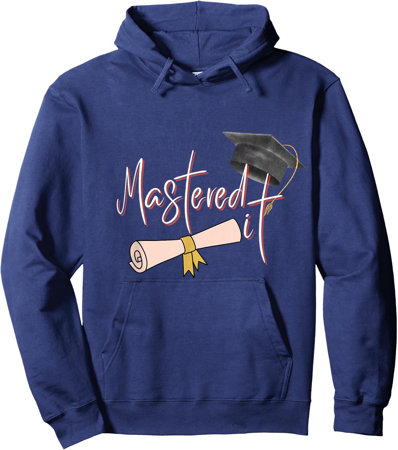 Mastered it Master Degree Woman Graduate MBA Graduation 2025 Hoodie - Hoodie | Navy