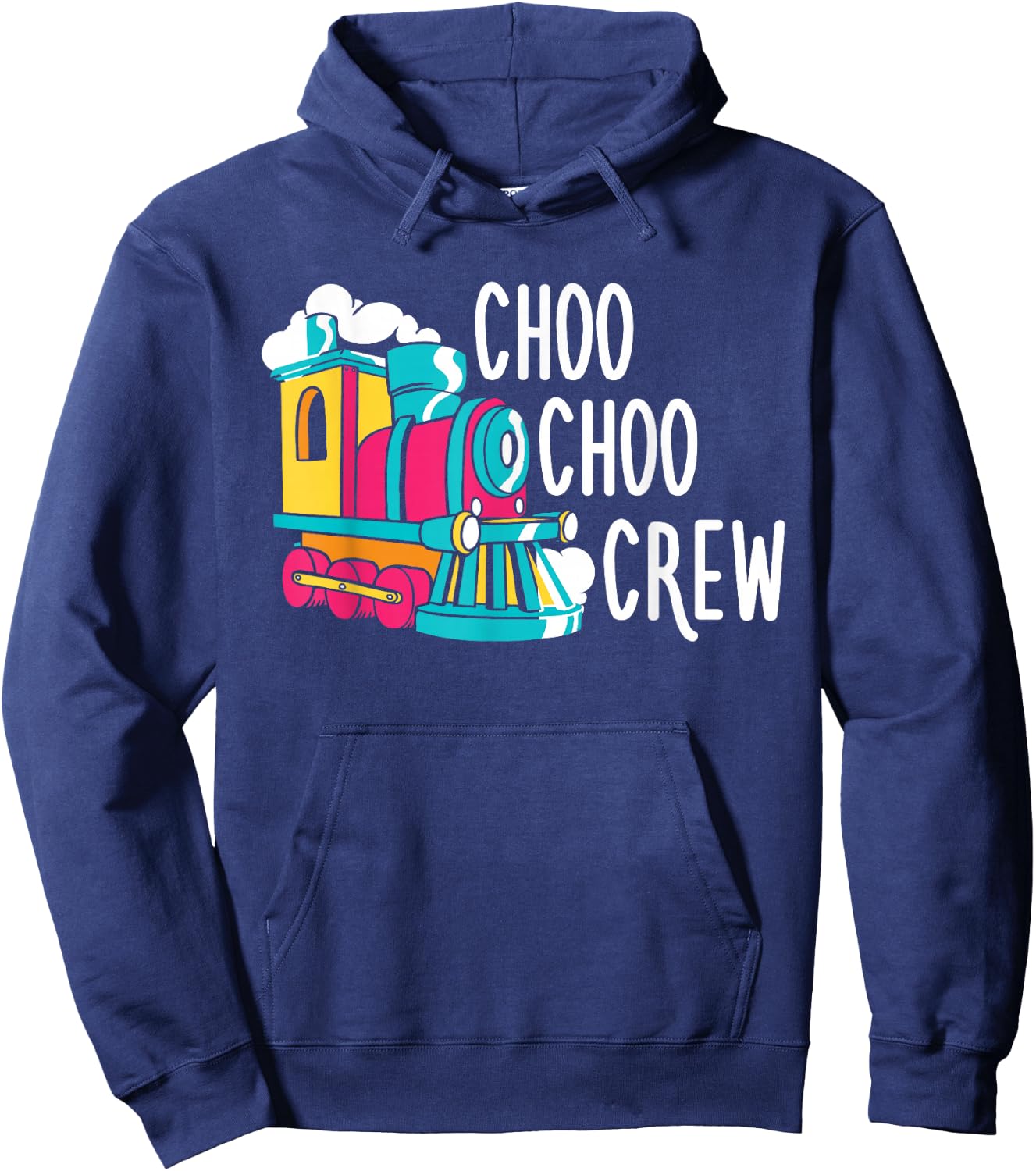Choo Choo Crew Railway Train Birthday Hoodie - Hoodie | Navy