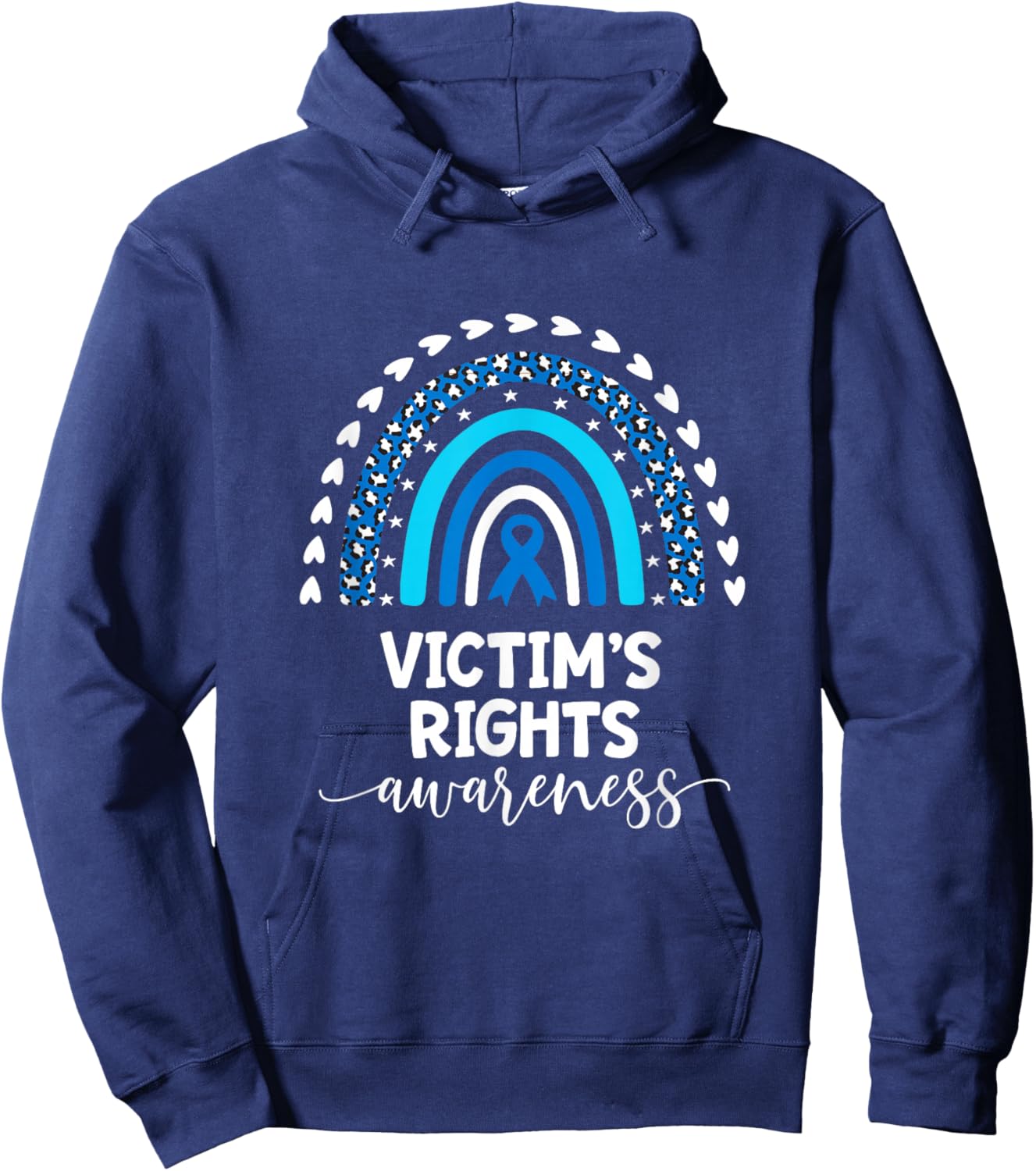Victims Rights Support Love Victim of Crime Awareness Hoodie - Hoodie | Navy