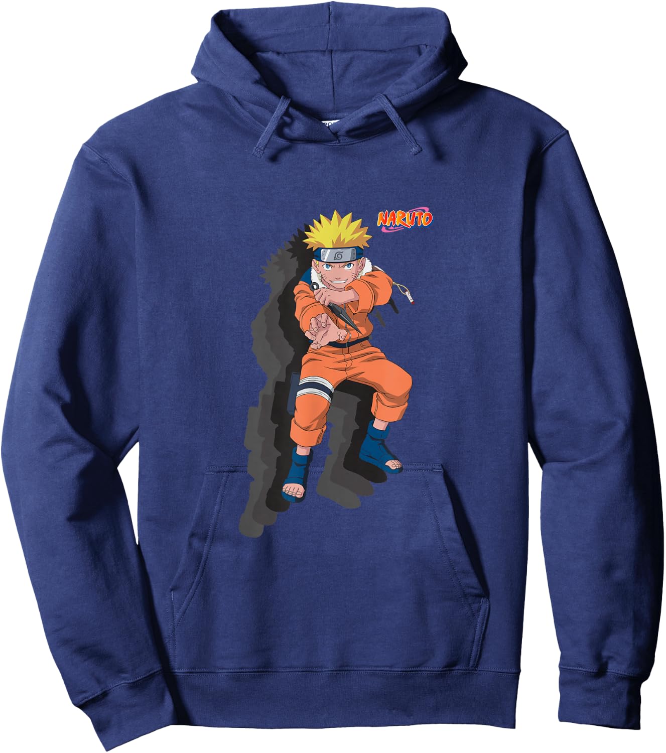 Naruto Classic Naruto with Shadows Hoodie - Hoodie | Navy