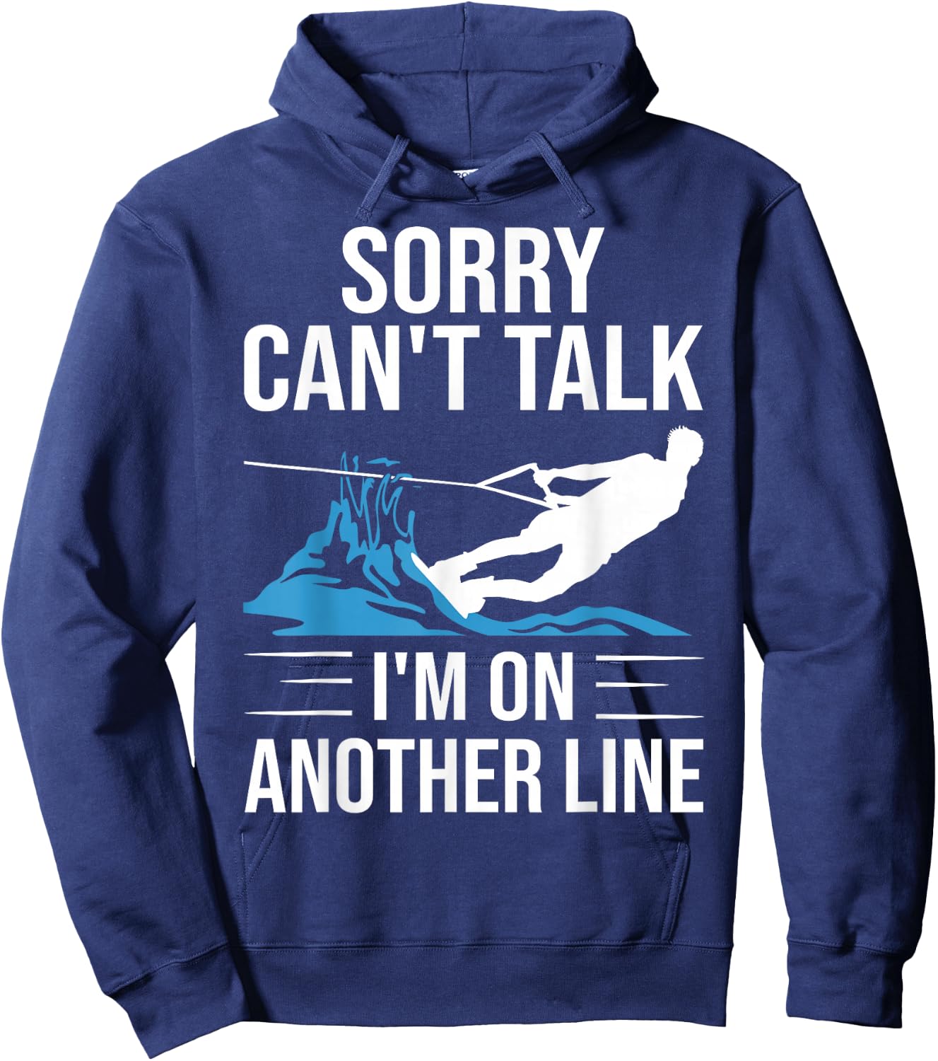 Funny Water Ski Designs Women Water Skier Athletes Hoodie - Hoodie | Navy