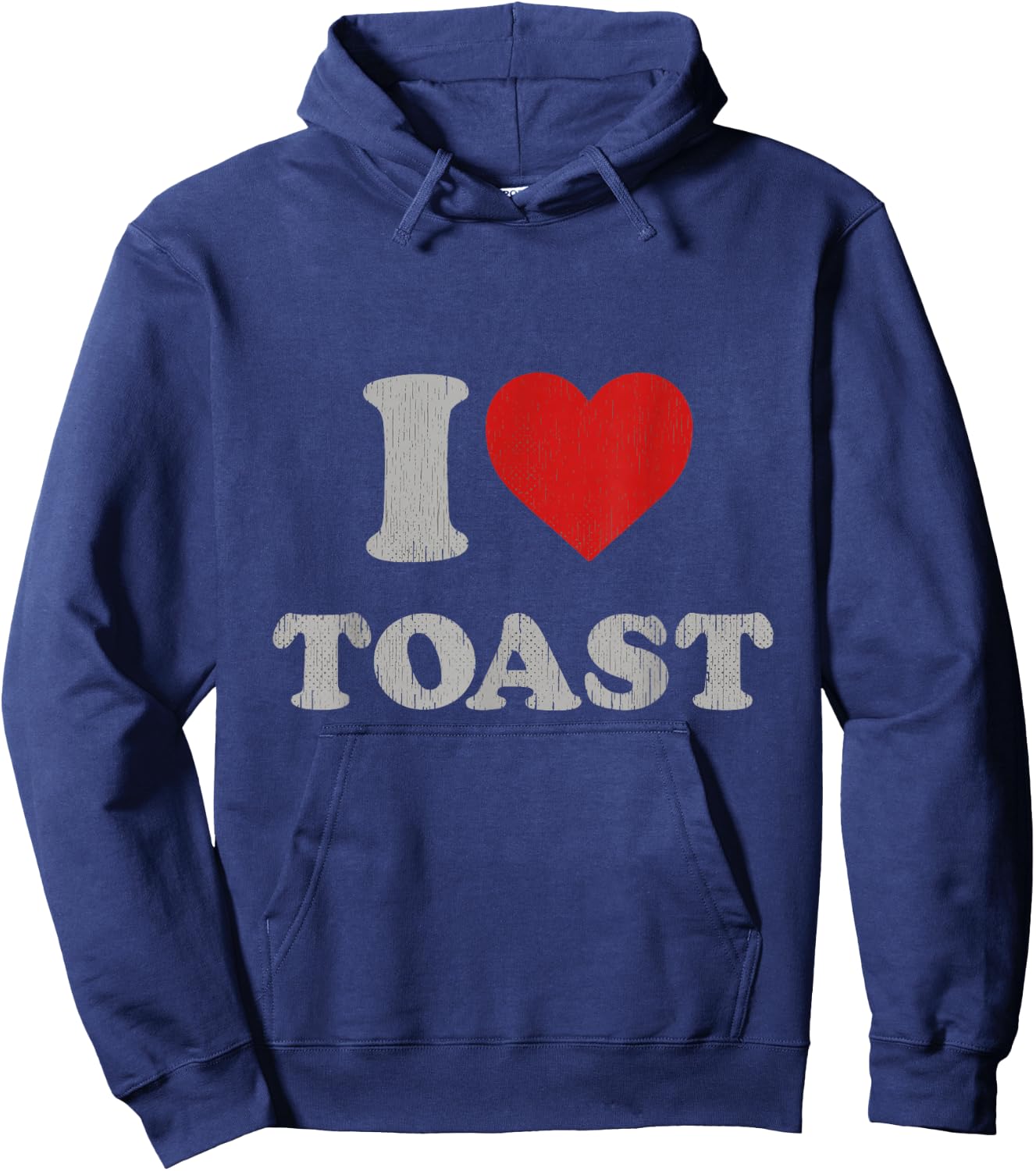Funny Statement I Heart Toast Accessory I Love Toast Hoodie - Hoodie | Navy