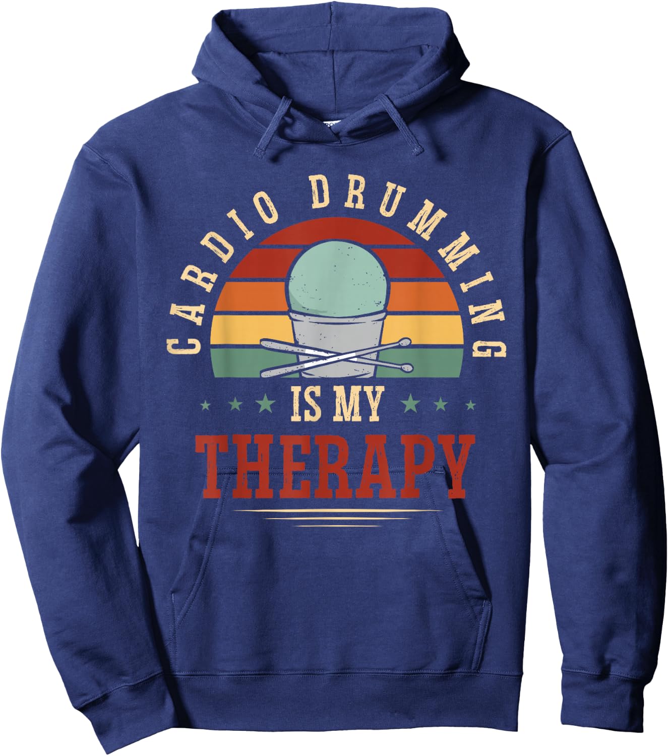 Cardio Drumming Gym Fitness Class Workout Hoodie - Hoodie | Navy