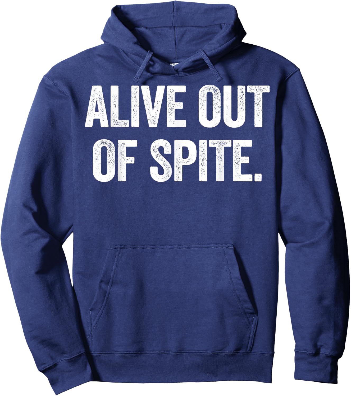 Alive Out of Spite Hoodie - Hoodie | Navy