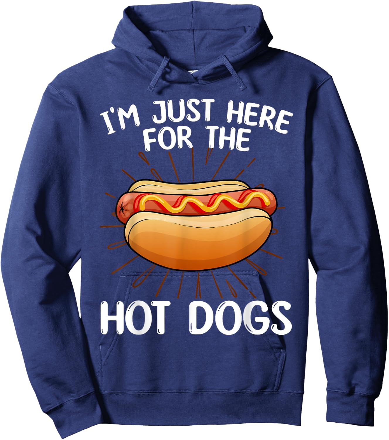 Funny Hotdog Women Kids Food Hot Dog Lovers Foodie Hoodie - Hoodie | Navy