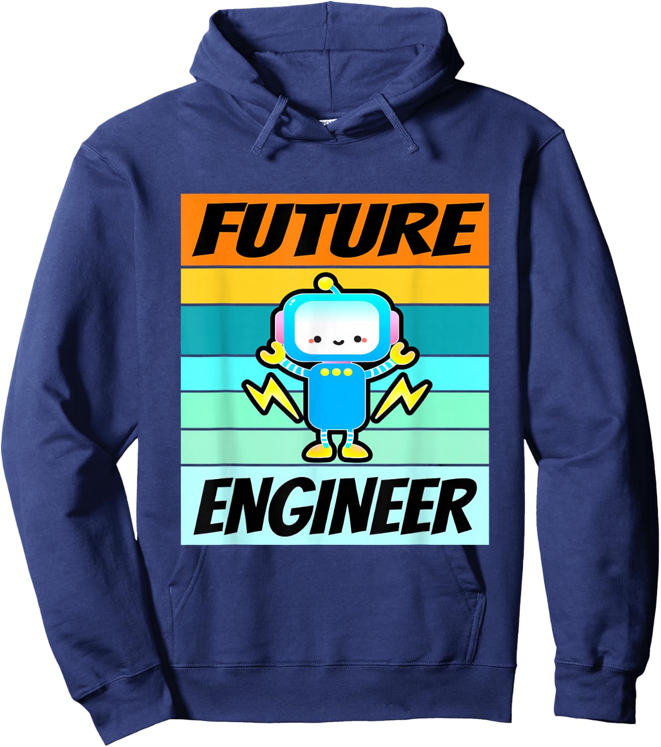 Future Engineer Shirt Boys Girls Software Engineering Kids Hoodie - Hoodie | Navy