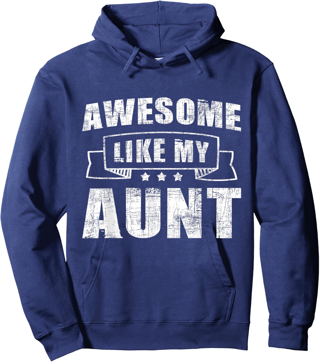Awesome Like My Aunt - Cool Auntie Aunt Family Niece Nephew Hoodie - Hoodie | Navy