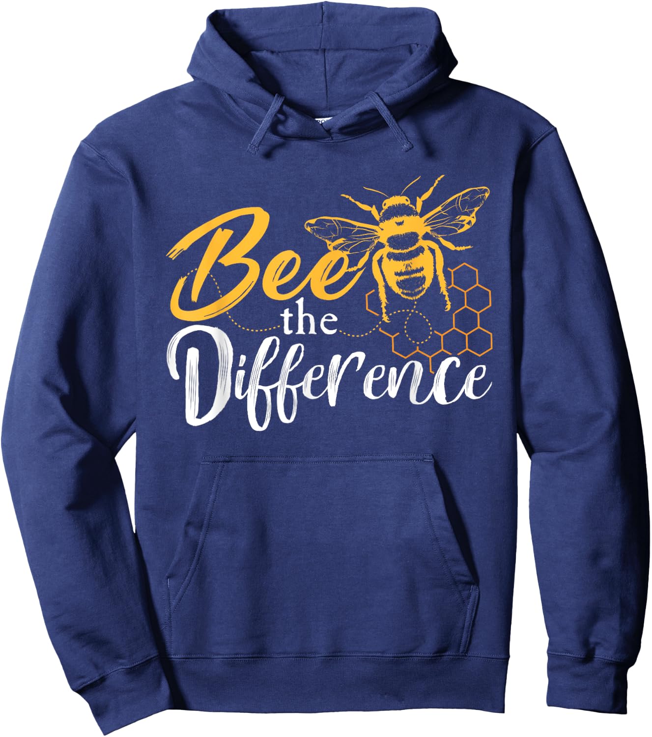 Bee The Difference Animal Rights Design For An Animal Lover Hoodie - Hoodie | Navy